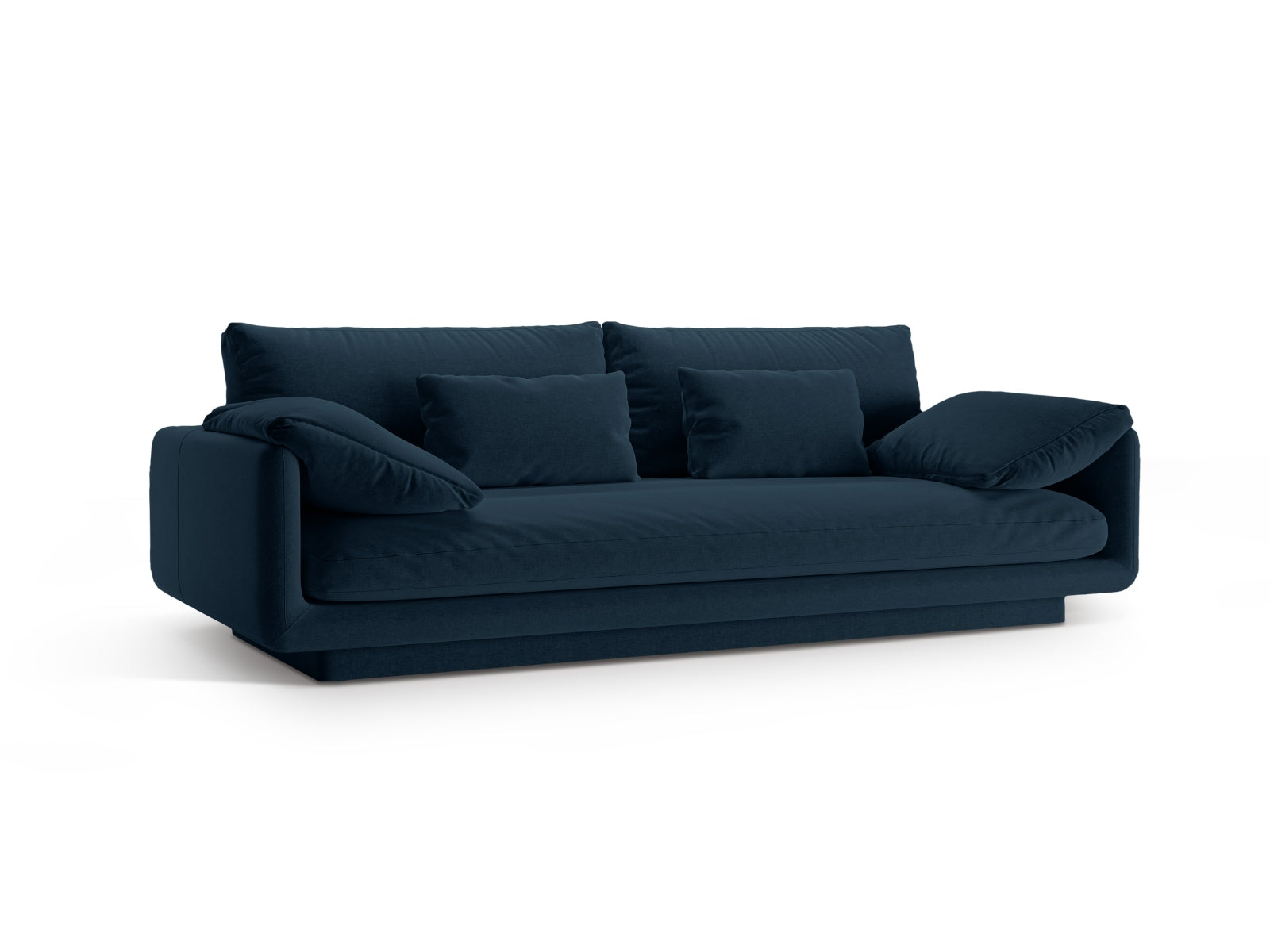Elegantes Torino 3-Sitzer Sofa in Navy Blue von Micadoni, ideal für stilvolle Wohnräume und gemütliche Abende.