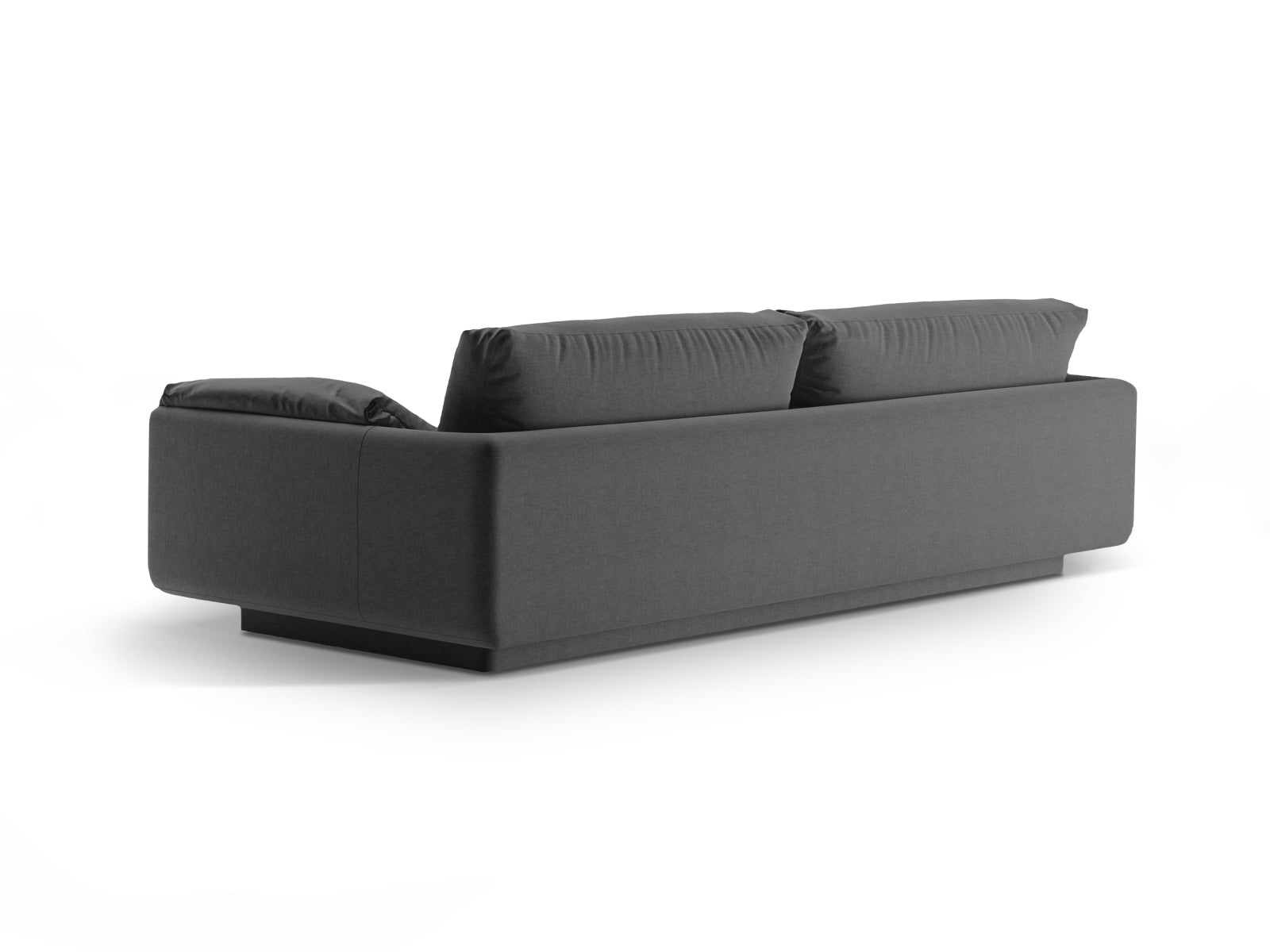 Modernes 3-Sitzer Sofa Torino in edlem Dunkelgrau von Micadoni, perfekt für komfortable und stilvolle Wohnambiente.