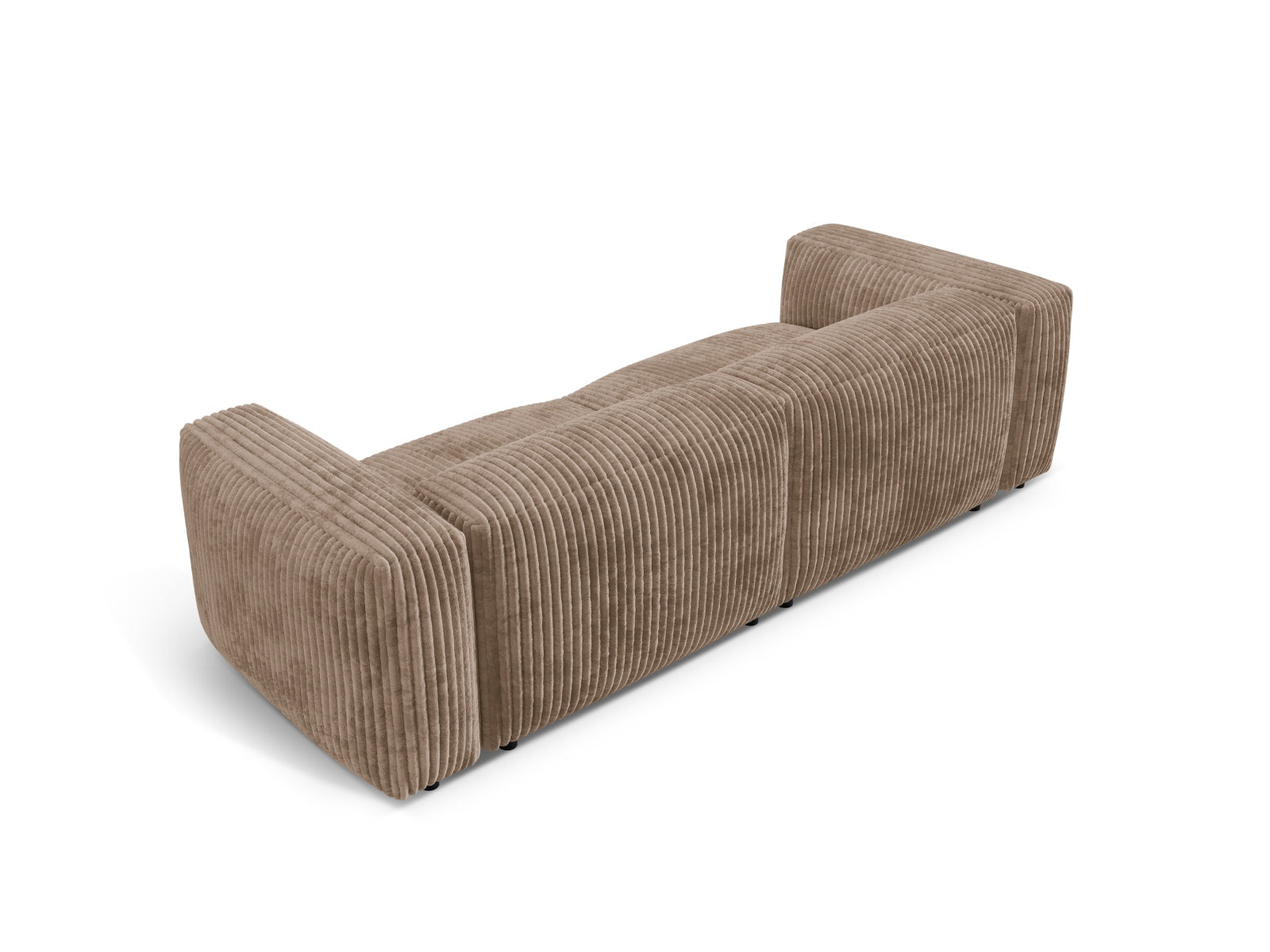 Modernes 3-Sitzer Sofa Martina von Micadoni in der Farbe Acorn-Tilia, perfekt für ein stilvolles und gemütliches Ambiente.