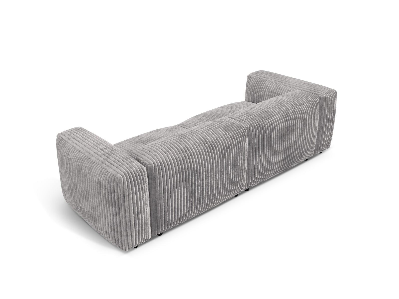 Modernes Martina 3-Sitzer Sofa in sanftem Grau, vielseitig und anpassbar, perfekt für jedes stilvolle Zuhause von Micadoni.