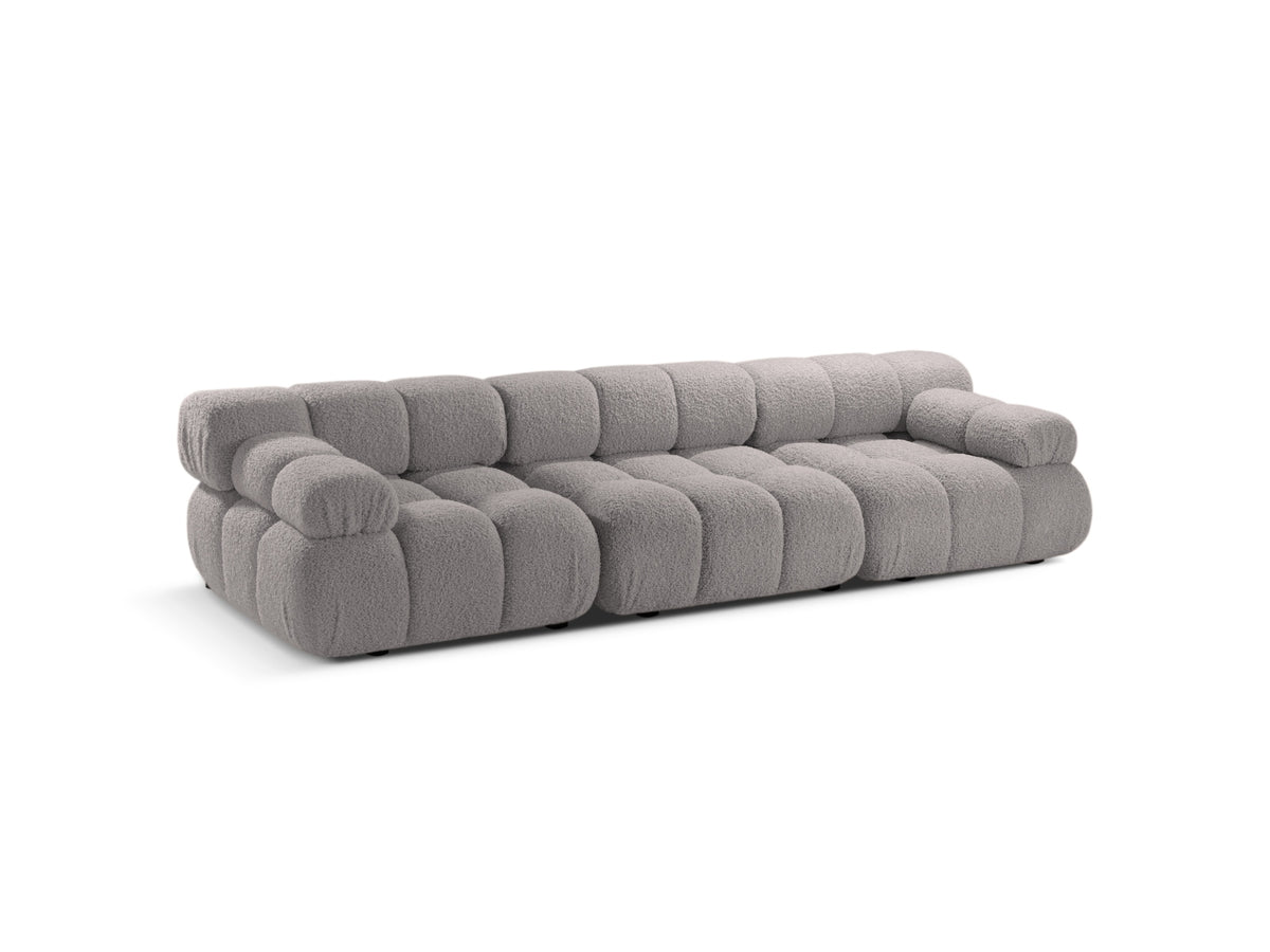 Bellis Boucle modulares Sofa 3 Sitzer 94cm in Light Grey-Rolf präsentiert im Onlineshop von KAQTU Design AG. 3er Sofa ist von Micadoni