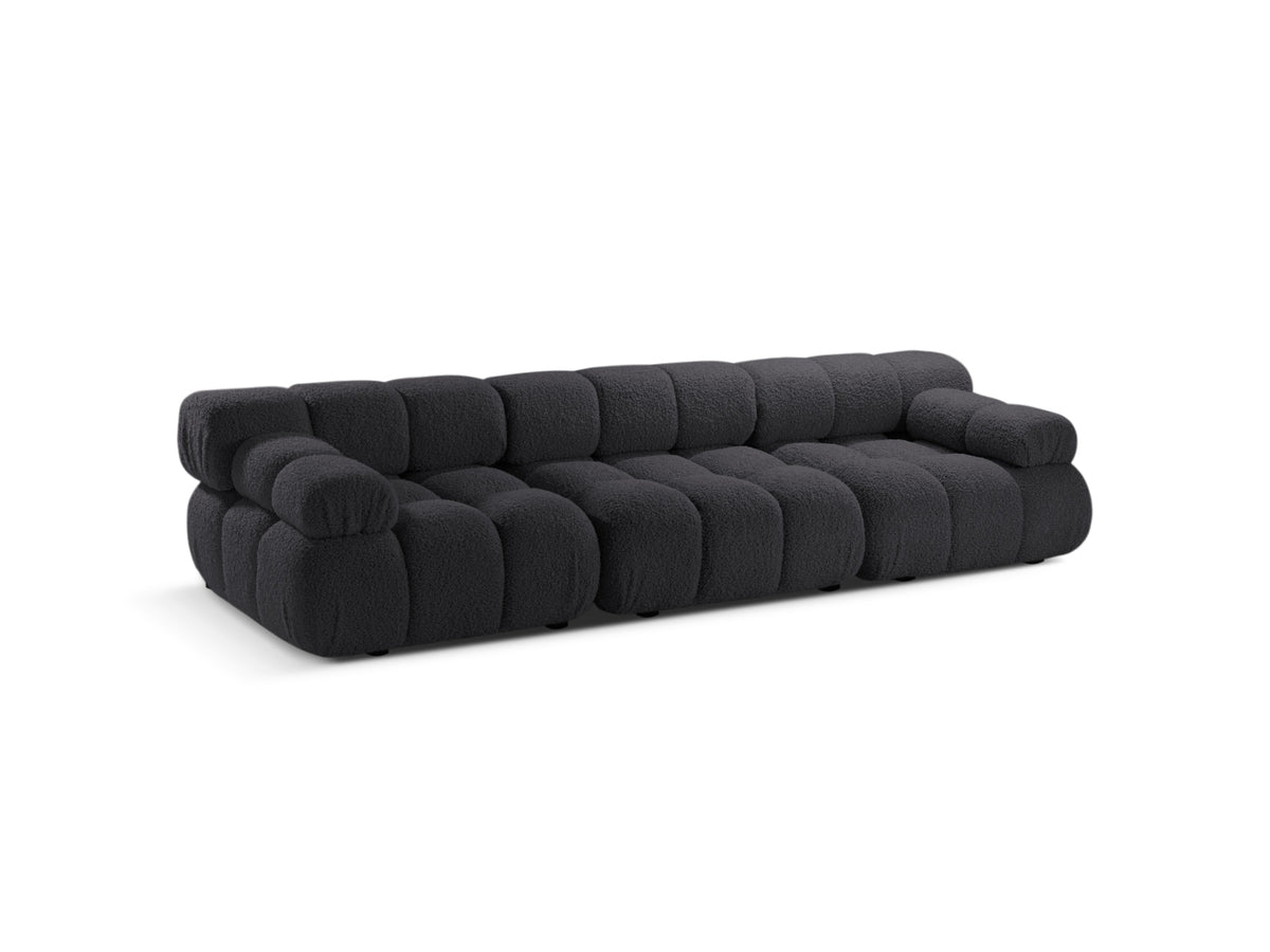 Bellis Boucle modulares Sofa 3 Sitzer 94cm in Graphite-Rolf präsentiert im Onlineshop von KAQTU Design AG. 3er Sofa ist von Micadoni