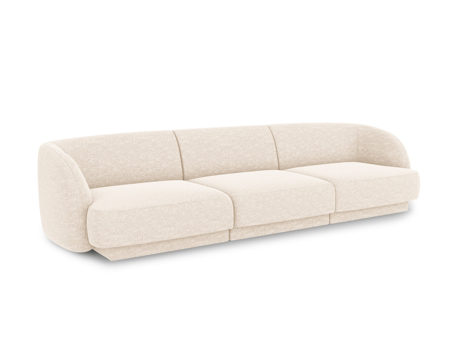 Elegantes Miley 3-Sitzer Sofa in Ivory-Eden, stilvoll und komfortabel, ideal für moderne Wohnräume, präsentiert von Micadoni.