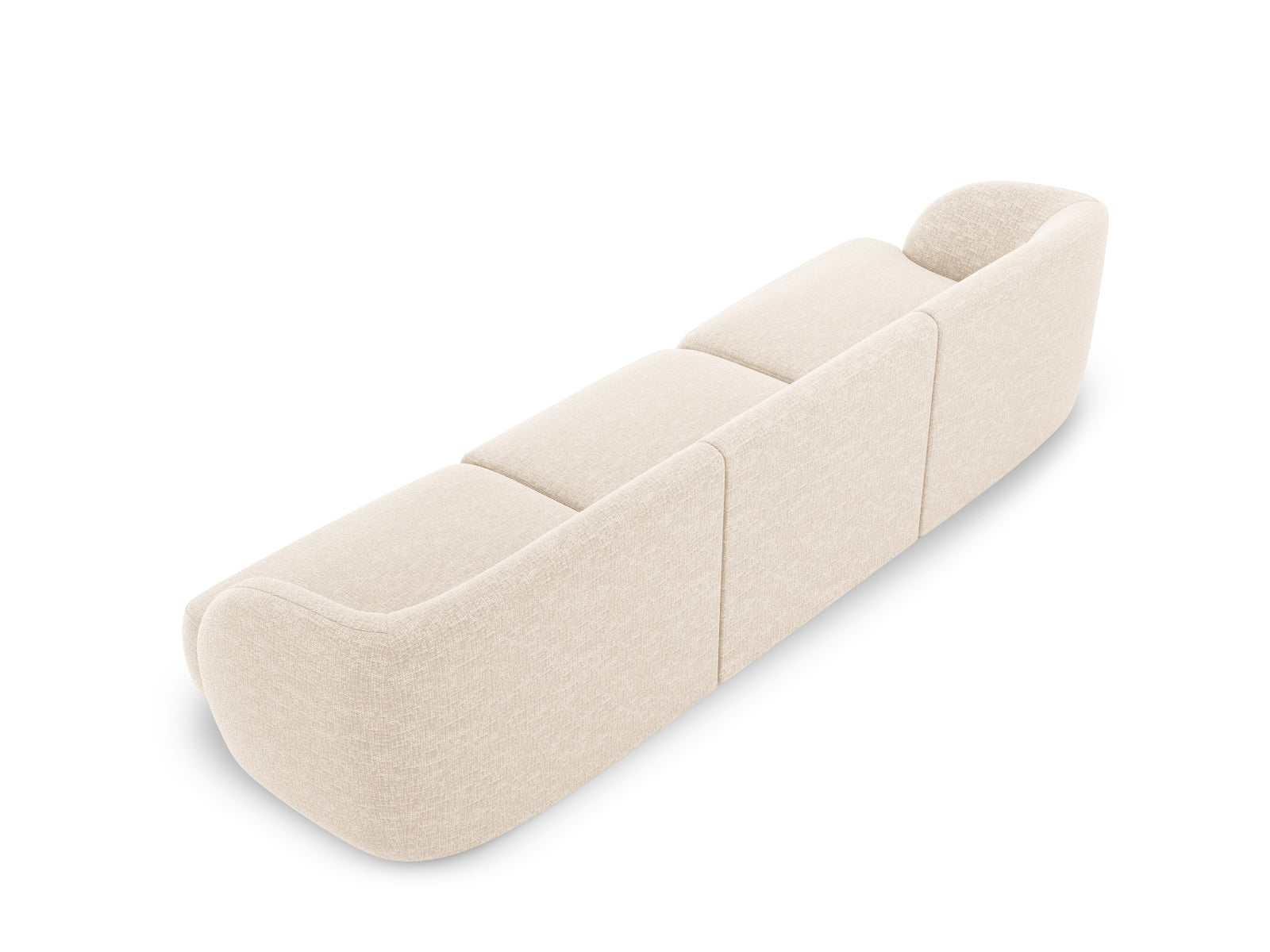 Modernes 3-Sitzer Sofa Miley in Ivory-Eden, vereint Komfort und Stil, perfekt für zeitgemäße Wohnkonzepte von Micadoni.