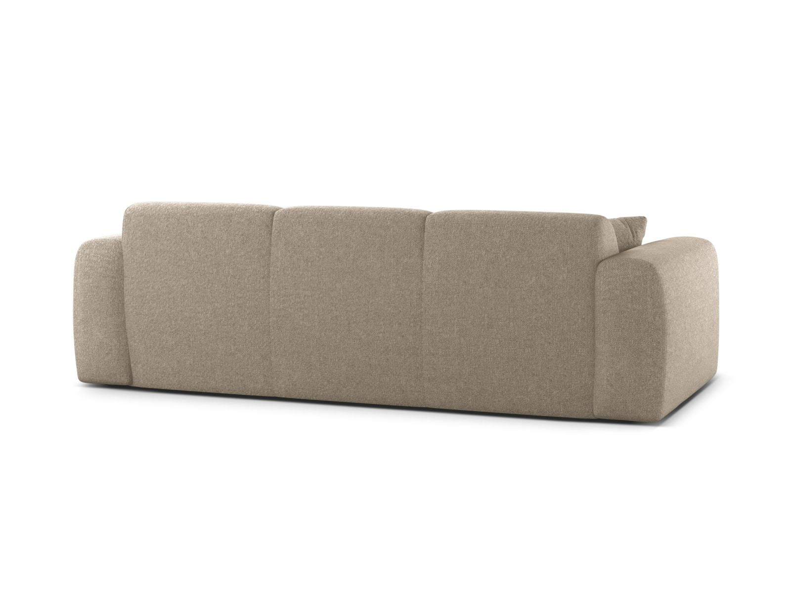 Elegantes 3-Sitzer Sofa Molino in dunkelbeige, ideal für moderne Wohnräume und gemütliche Stunden, entworfen von Micadoni.