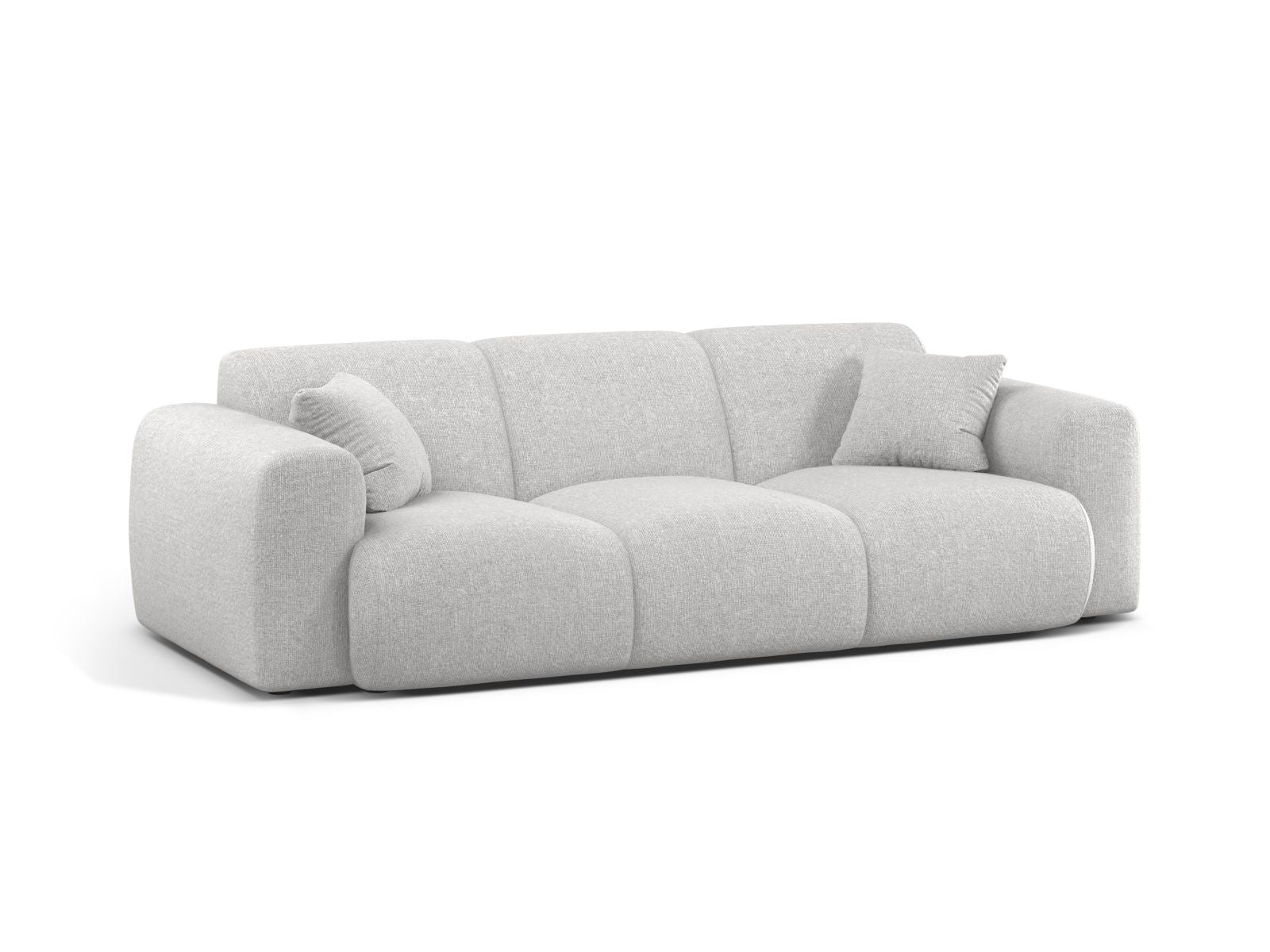Elegantes 3-Sitzer Sofa Molino in stilvollem Silver-Eden, ideal für moderne Wohnräume, von Micadoni.