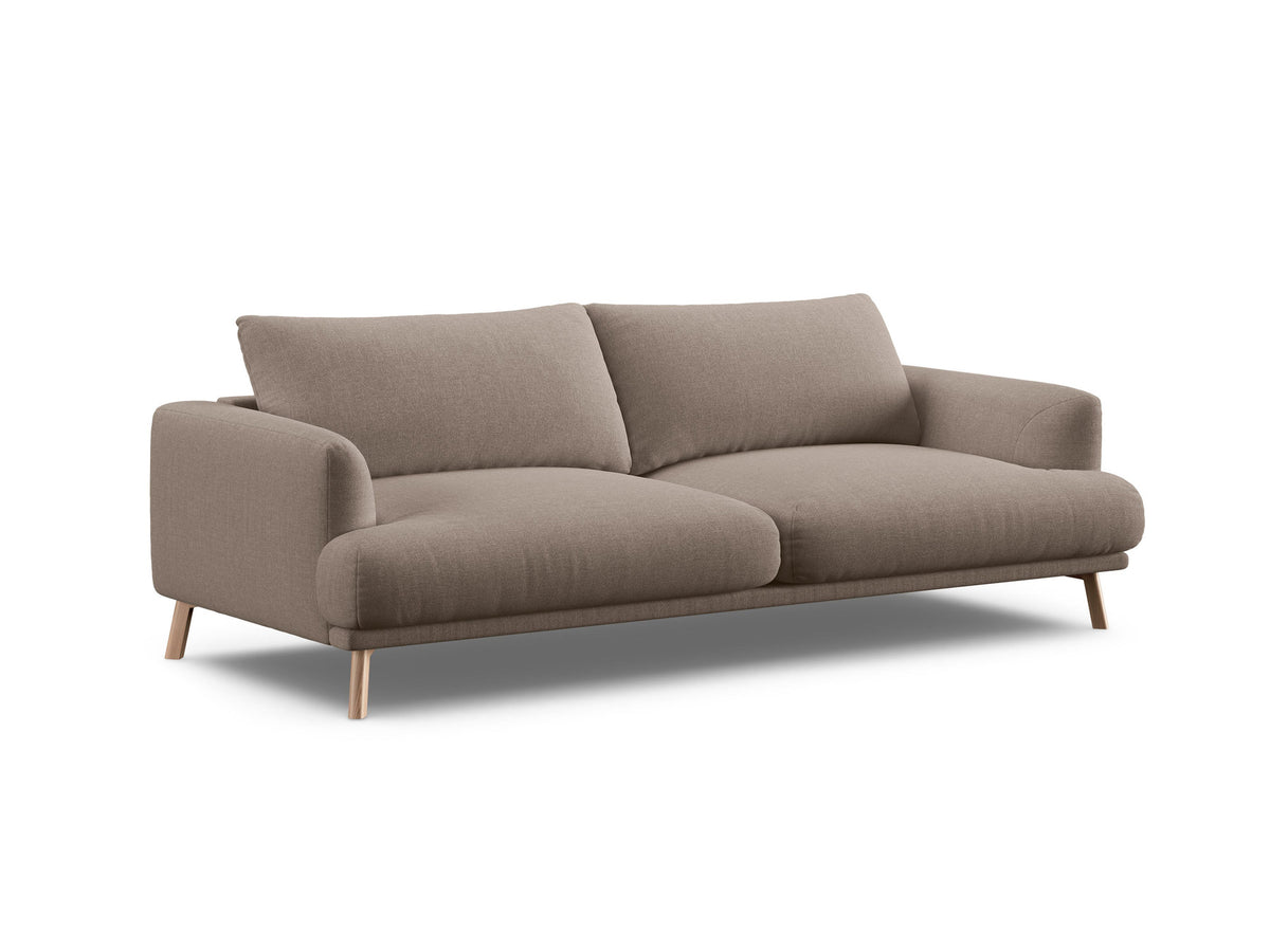 3-Sitzer Sofa Naomi in Cappuccino-Liberty präsentiert im Onlineshop von KAQTU Design AG. 3er Sofa ist von Micadoni