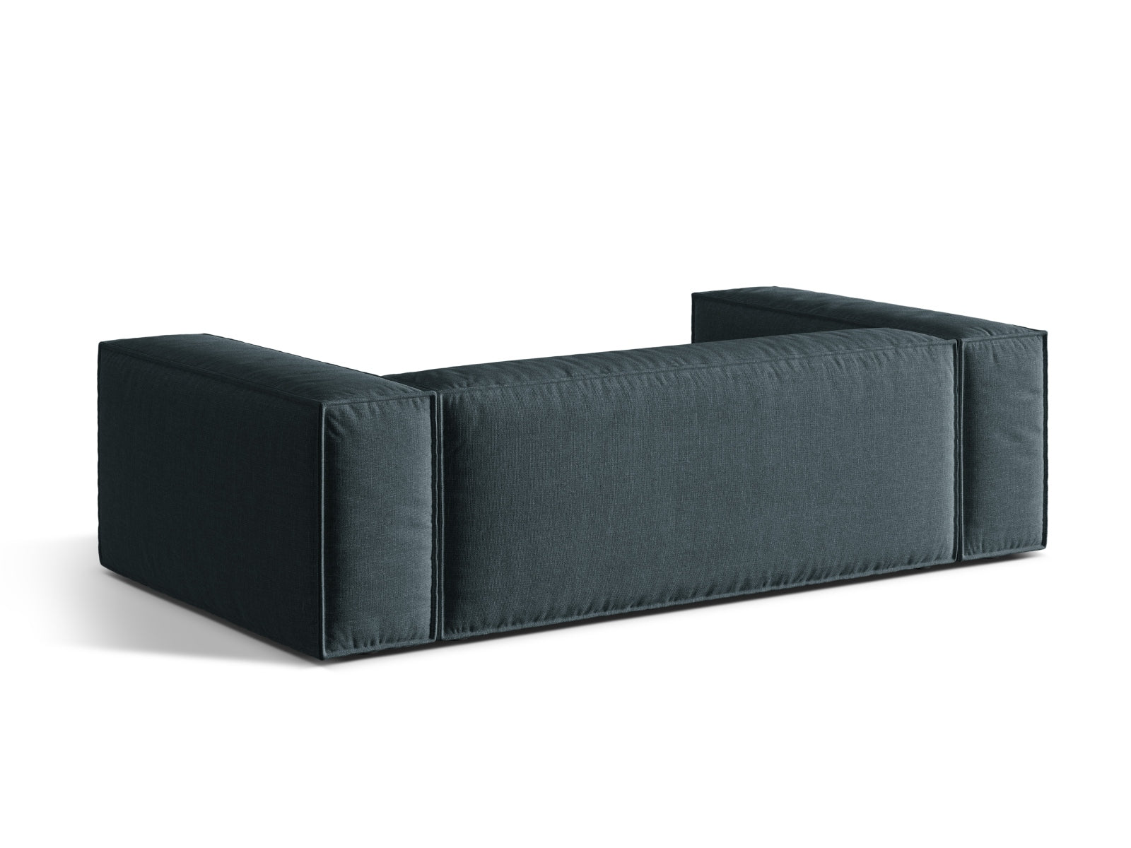 Elegantes 3-Sitzer Sofa Nuria in trendigem Petrol, ideal für gemütliche Wohnzimmer und stilvolle Einrichtung, vereint Komfort und modernes Design.