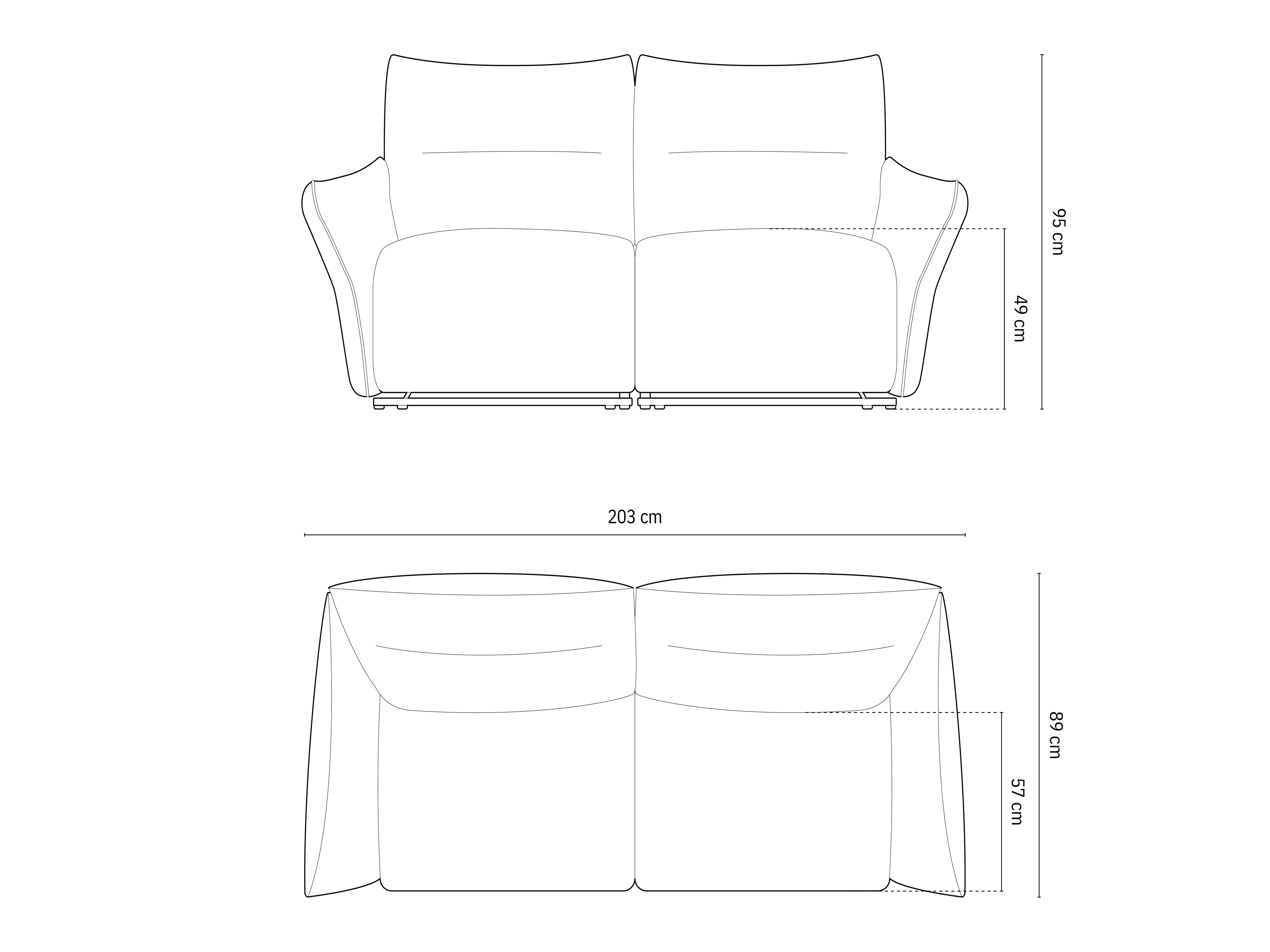 Modernes 3-Sitzer Sofa Montgri in White-Moon, perfekt für gemütliche Wohnzimmer und stilvolle Einrichtung, erhältlich bei KAQTU.
