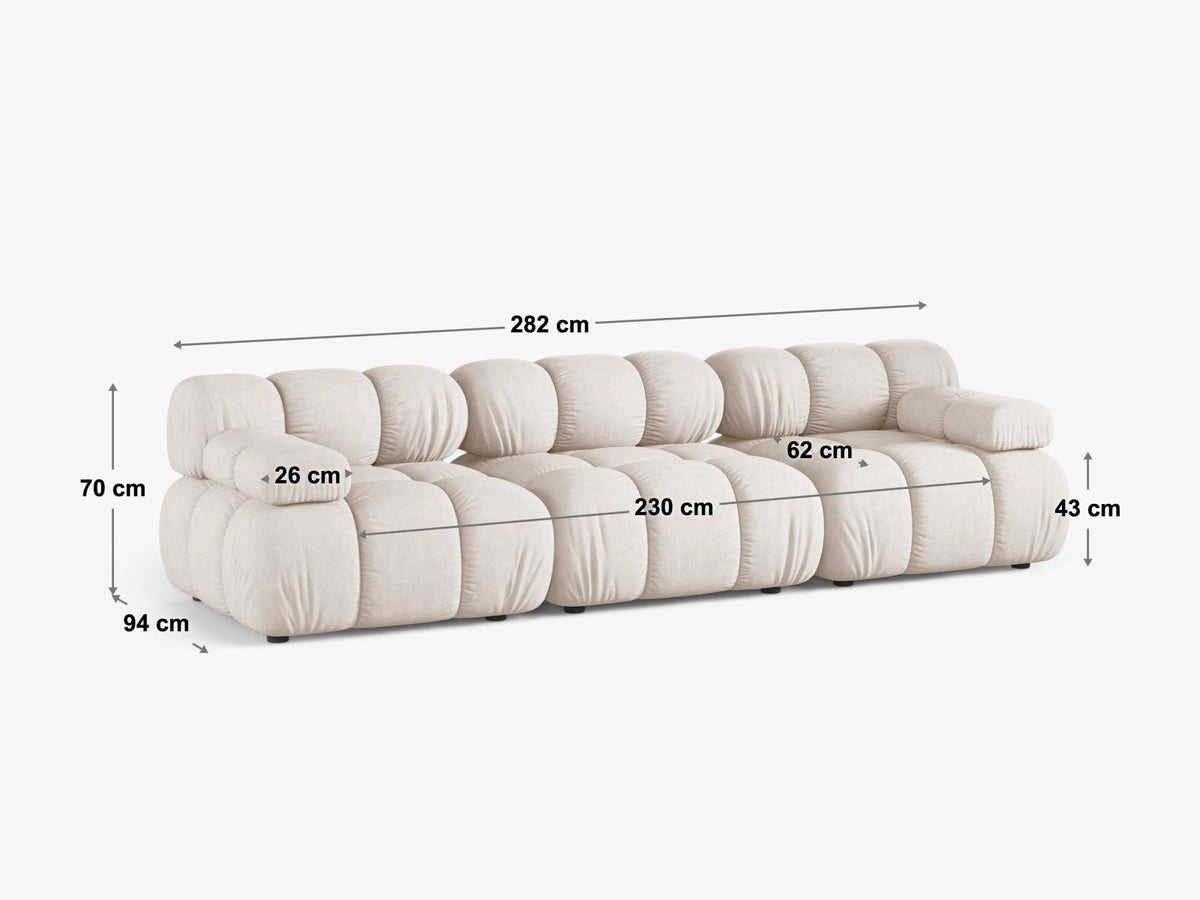 3-Sitzer Modular Sofa Bellis in Bottle Green-Venus präsentiert im Onlineshop von KAQTU Design AG. 3er Sofa ist von Micadoni