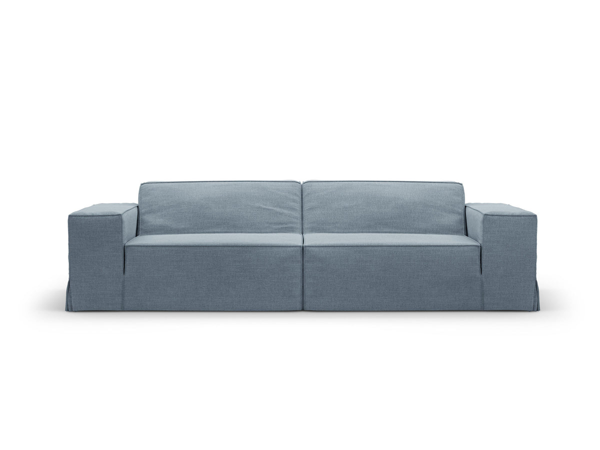 Jodie Modular Sofa 3 Sitzer mit abnehmbaren Bezug in Muted Blue-LINS präsentiert im Onlineshop von KAQTU Design AG. 3er Sofa ist von Micadoni
