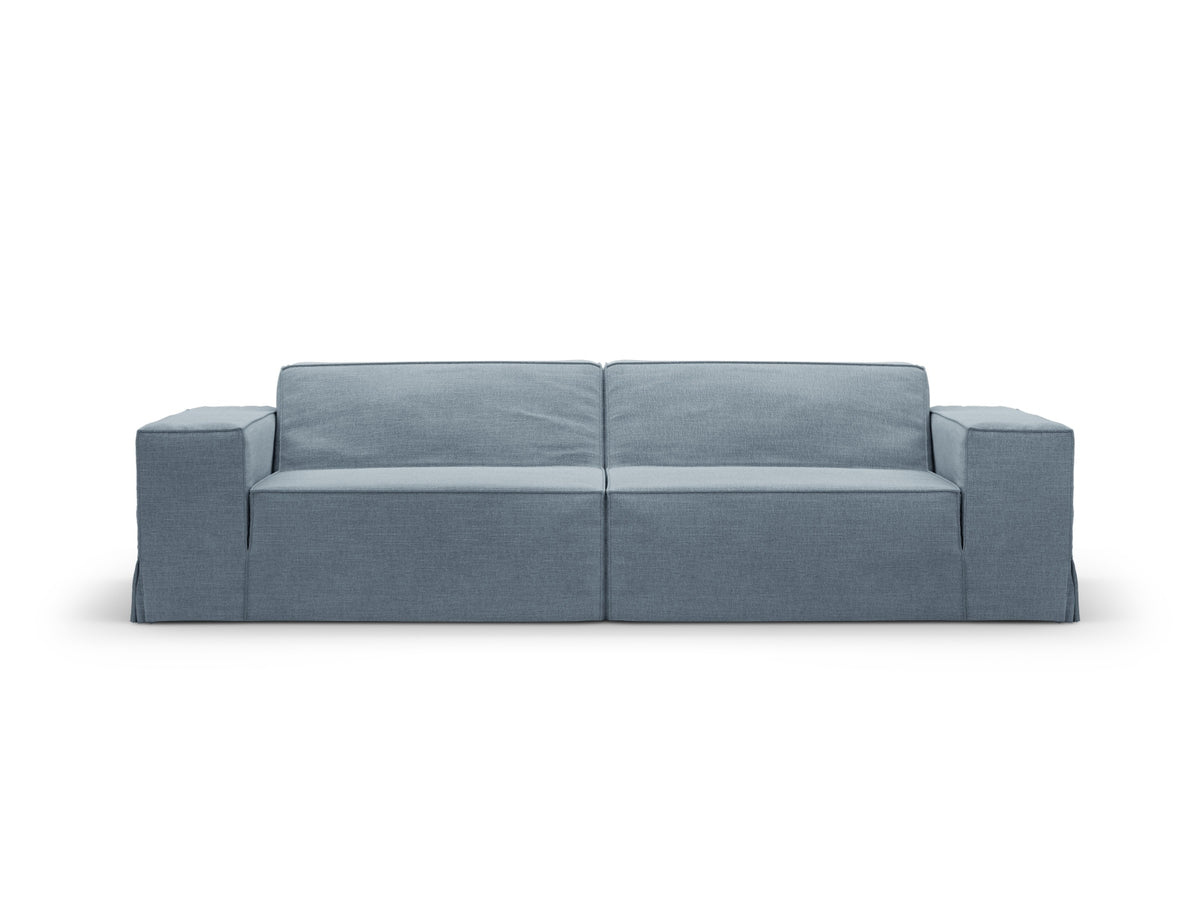 Jodie Modular Sofa 3 Sitzer mit abnehmbaren Bezug in Muted Blue-LINS präsentiert im Onlineshop von KAQTU Design AG. 3er Sofa ist von Micadoni