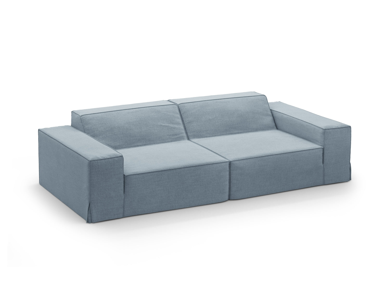 Jodie Modular Sofa 3 Sitzer in Muted Blue präsentiert im Onlineshop von KAQTU Design AG. Modulares Sofa ist von Micadoni