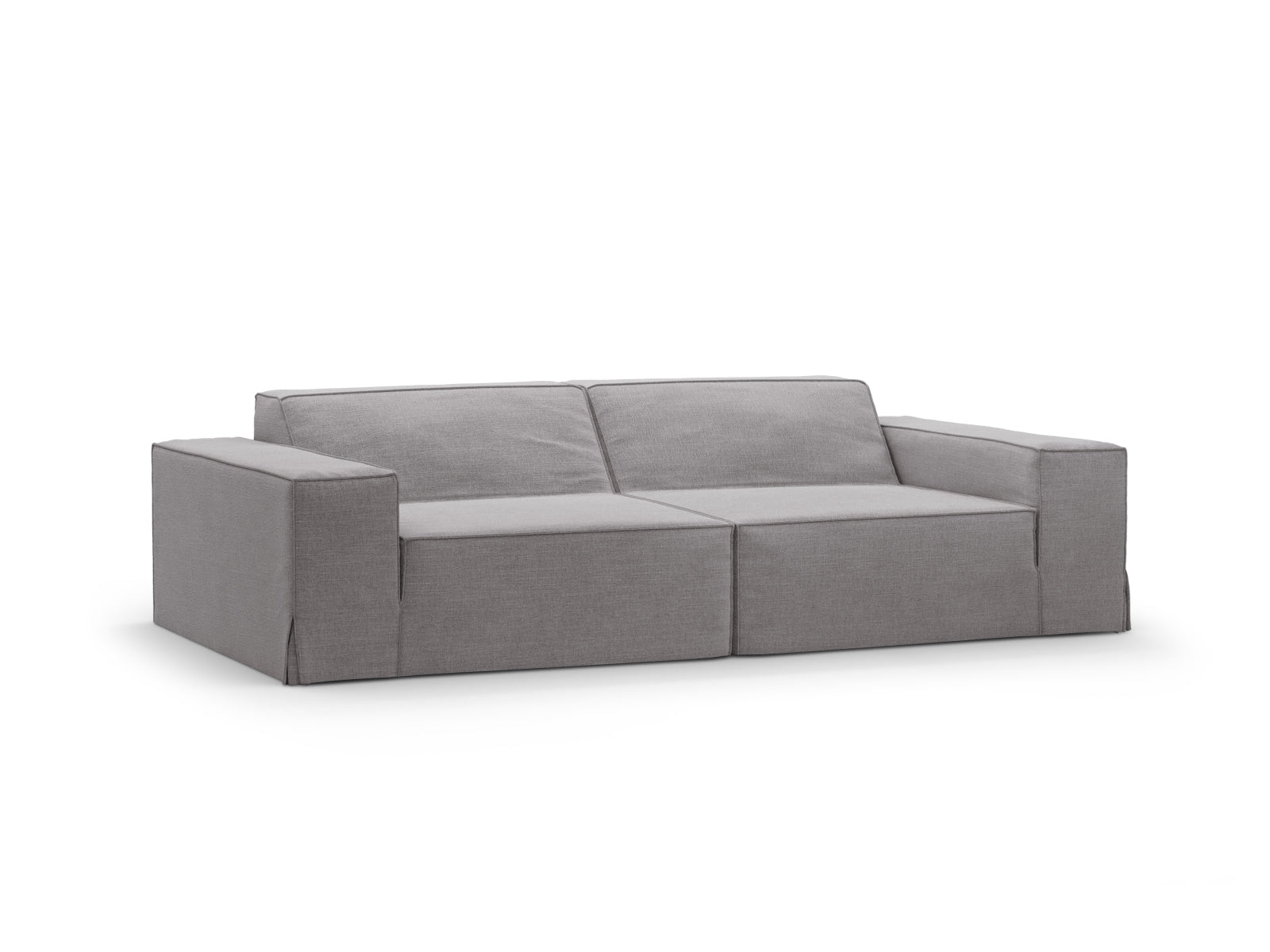 Jodie Modular Sofa 3 Sitzer mit abnehmbaren Bezug in Warm grey-LINS präsentiert im Onlineshop von KAQTU Design AG. 3er Sofa ist von Micadoni