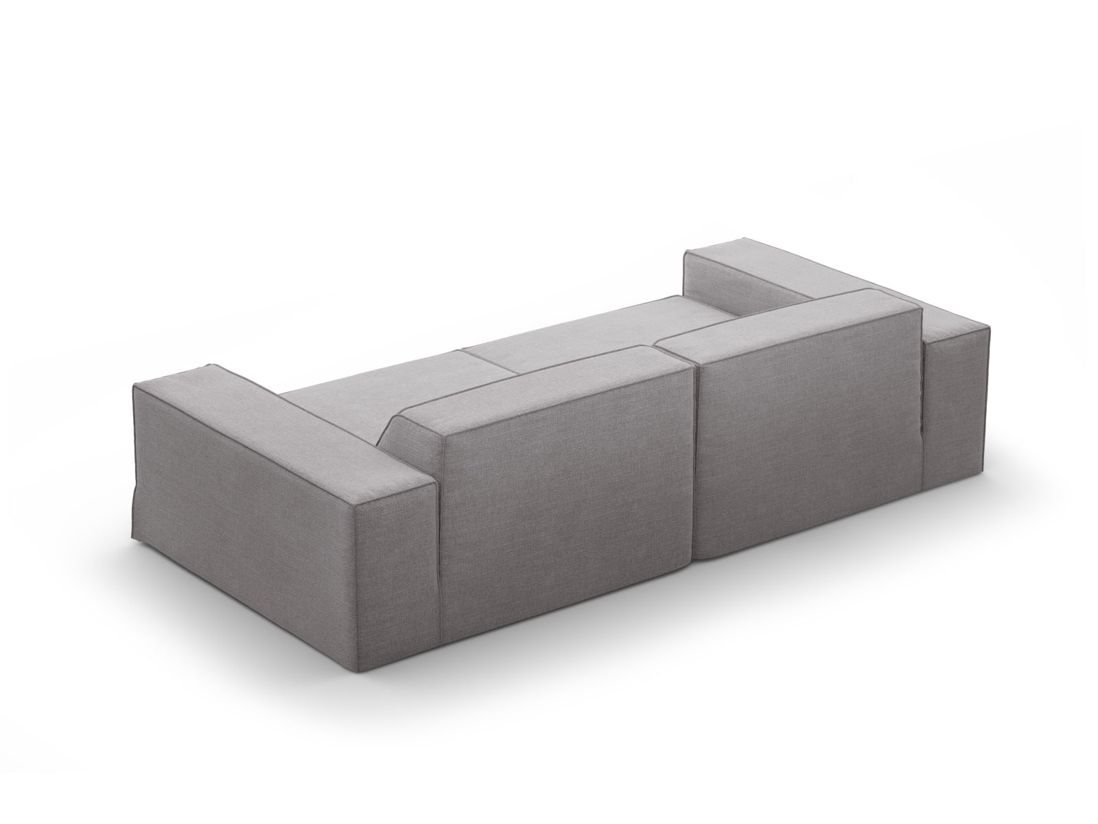 Jodie Modular Sofa 3 Sitzer mit abnehmbaren Bezug in Warm grey-LINS präsentiert im Onlineshop von KAQTU Design AG. 3er Sofa ist von Micadoni
