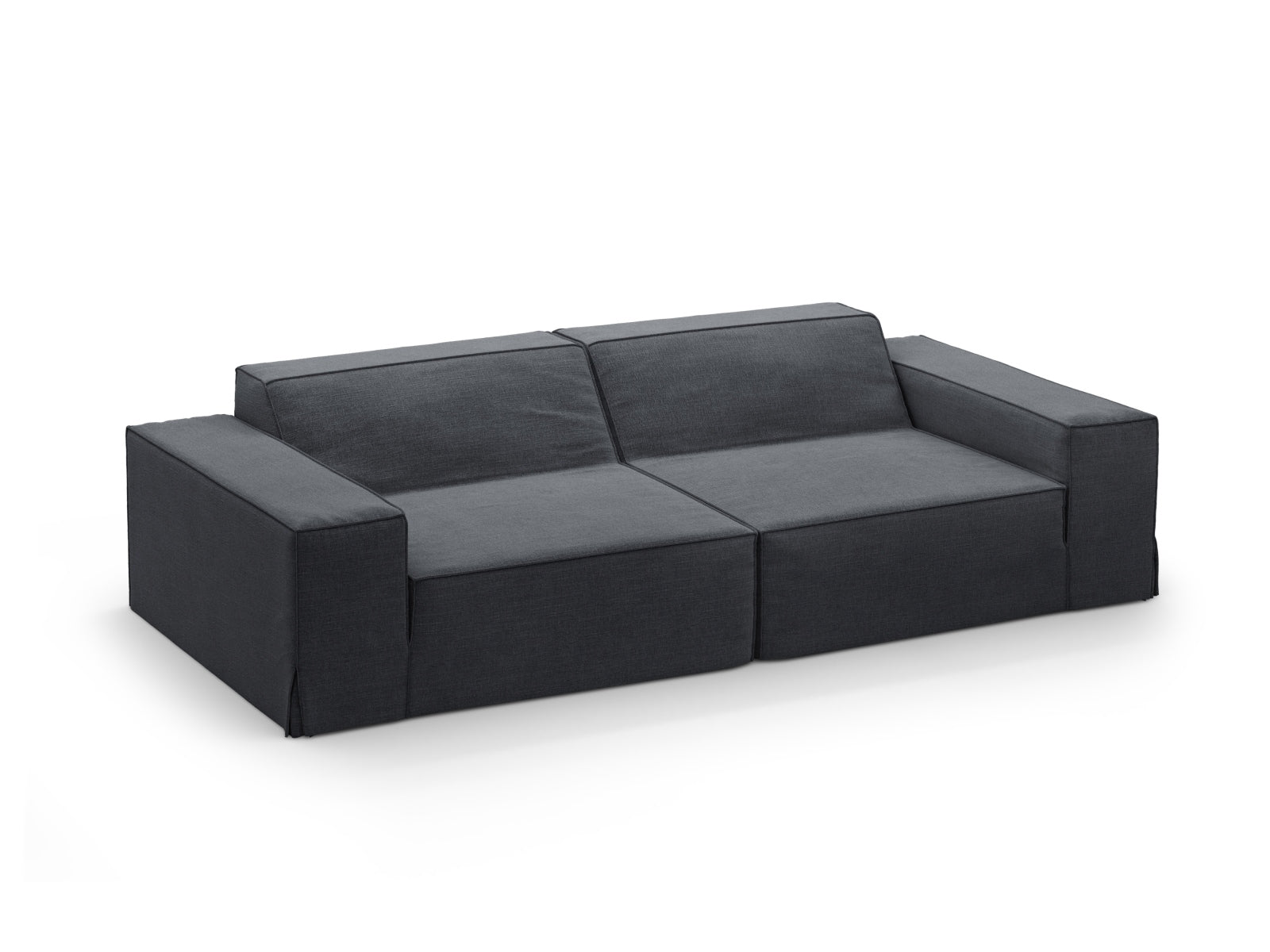 Jodie Modular Sofa 3 Sitzer mit abnehmbaren Bezug in Grey und Blue-LINS präsentiert im Onlineshop von KAQTU Design AG. 3er Sofa ist von Micadoni