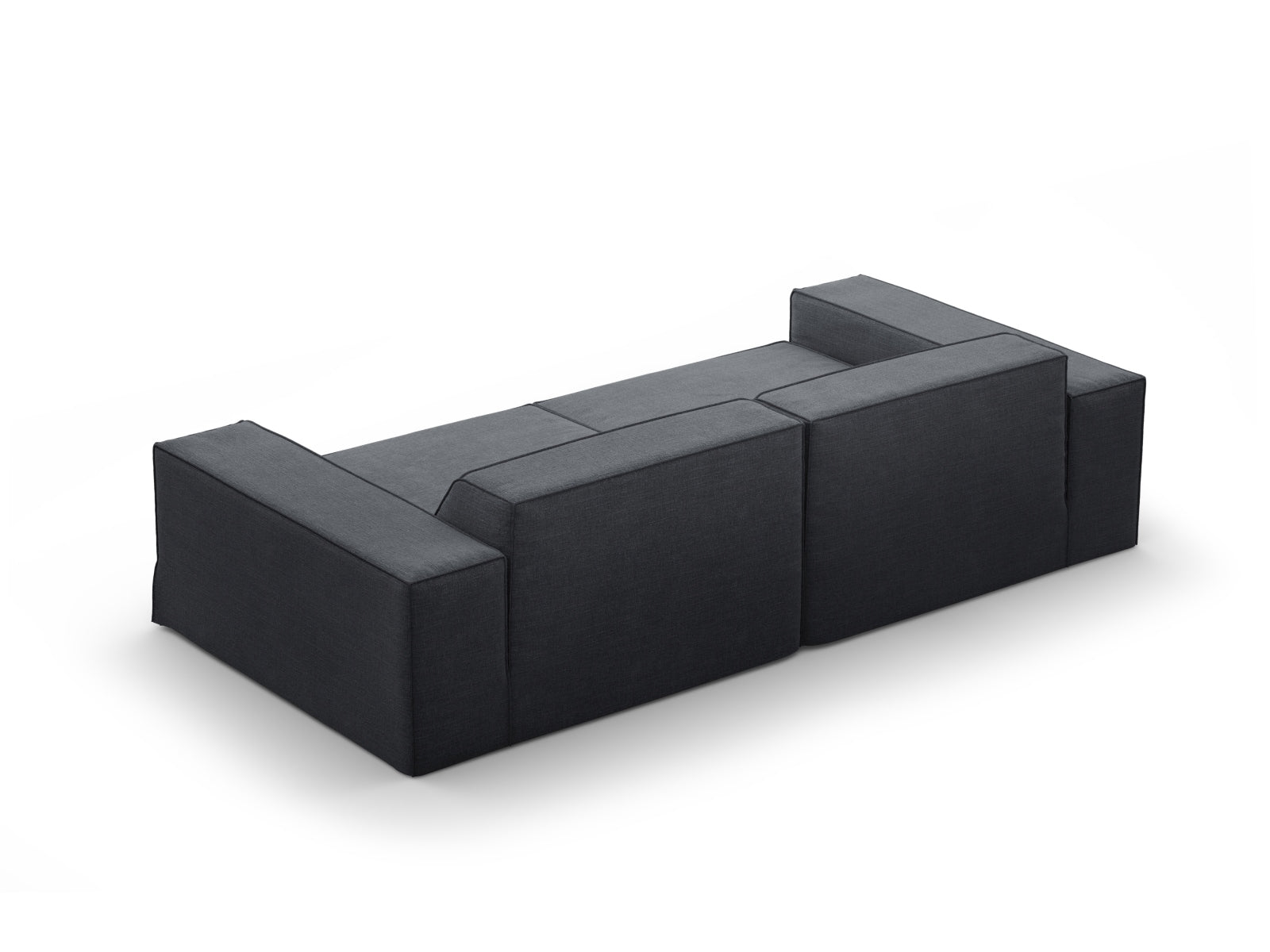 Jodie Modular Sofa 3 Sitzer mit abnehmbaren Bezug in Grey und Blue-LINS präsentiert im Onlineshop von KAQTU Design AG. 3er Sofa ist von Micadoni