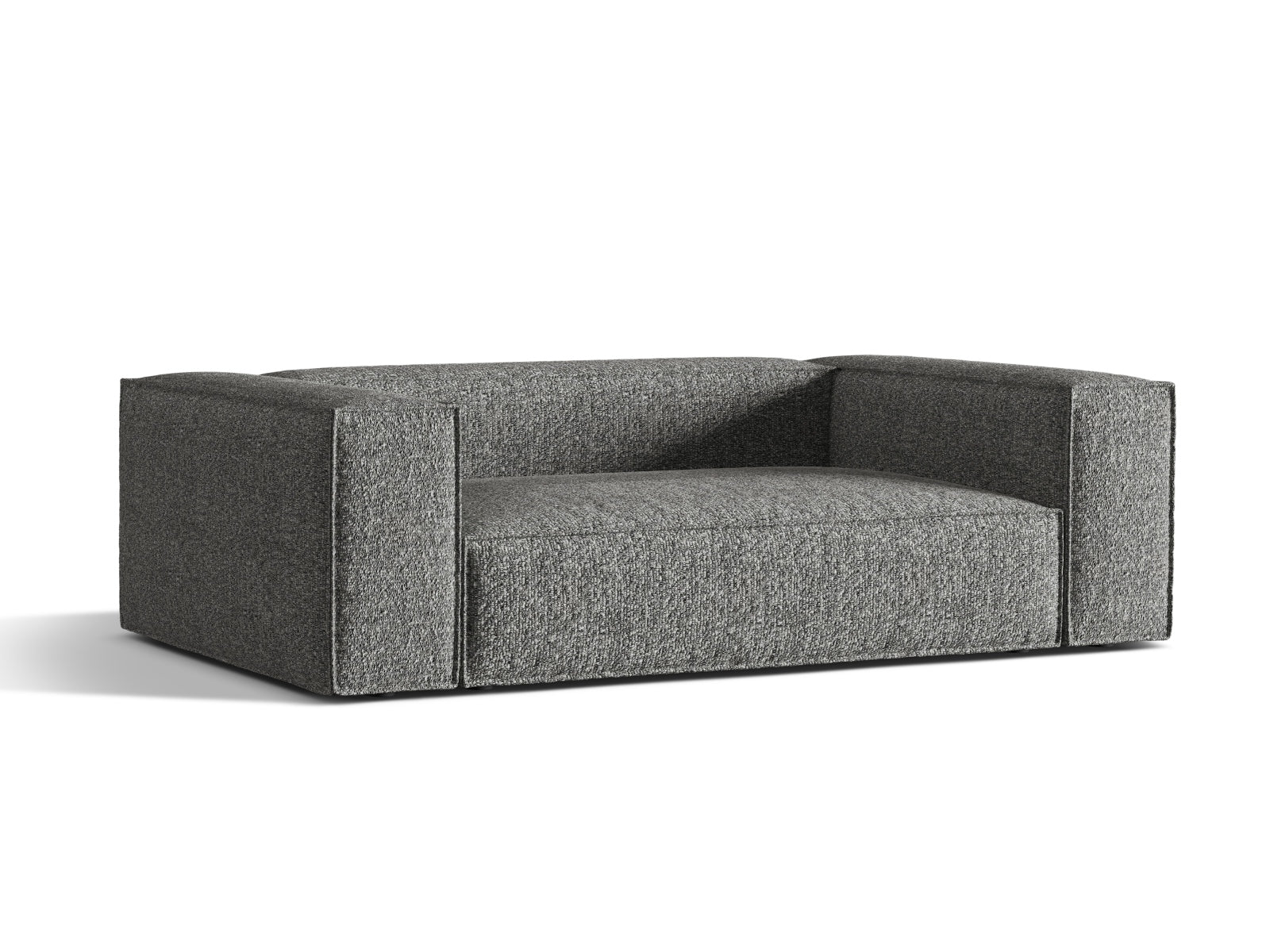 Elegantes Nuria 3-Sitzer Sofa in Graphit von Micadoni, ideal für stilvolle Wohnräume und gemütliche Abende.