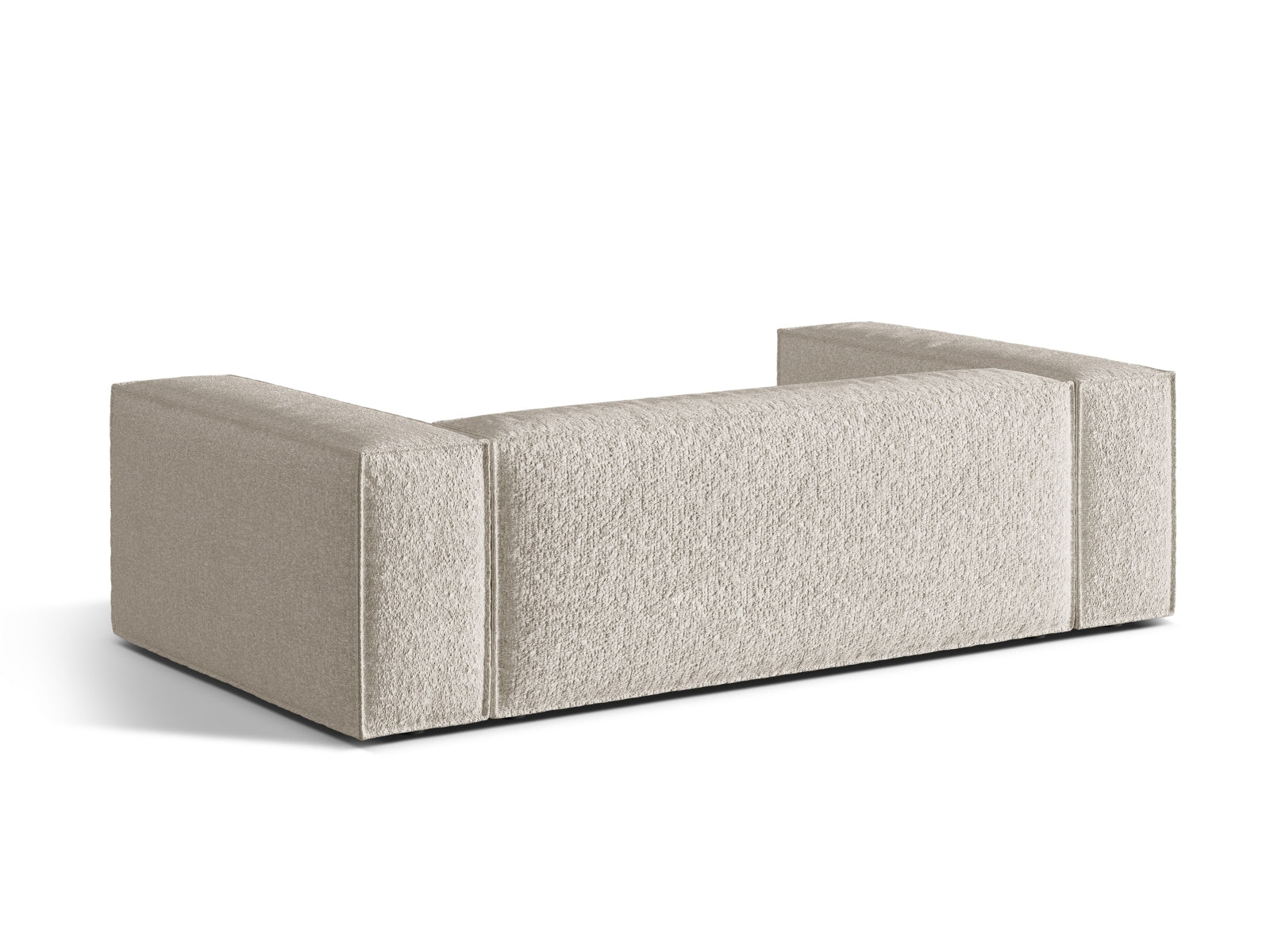 Stilvolles Nuria 3-Sitzer Sofa in zartem Beige, perfekt für moderne Wohnkonzepte. Hochwertige Materialien und elegantes Design von Micadoni.