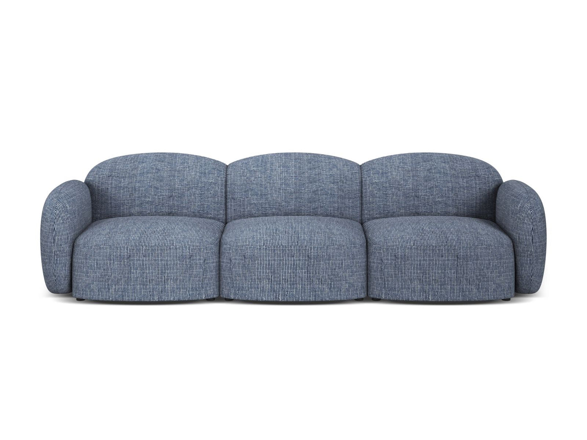 3-Sitzer Sofa Blair in Blue Melange-Baltimore präsentiert im Onlineshop von KAQTU Design AG. 3er Sofa ist von Micadoni