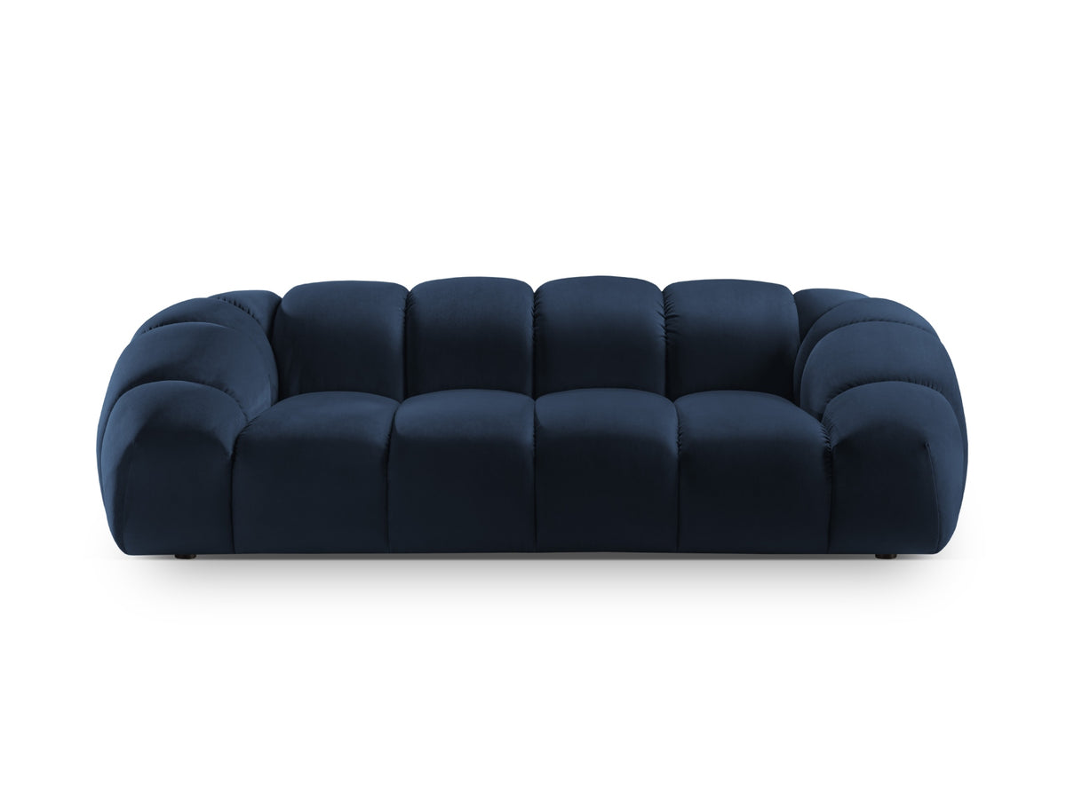 Diana Velour Sofa 3 Sitzer in Royal Blue-Salvador präsentiert im Onlineshop von KAQTU Design AG. 3er Sofa ist von Micadoni