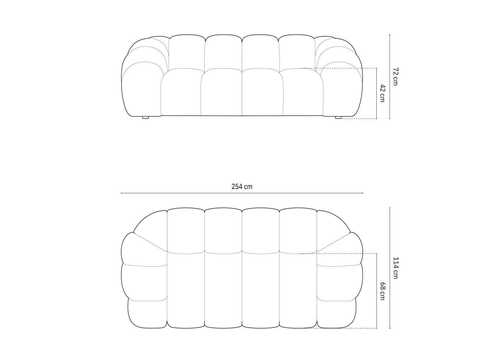 Entdecken Sie das elegante Diana Velour Sofa 3 Sitzer von Micadoni. Luxuriöser Velours, zeitgemässes Design und hervorragender Komfort für Ihr Wohnzimmer.