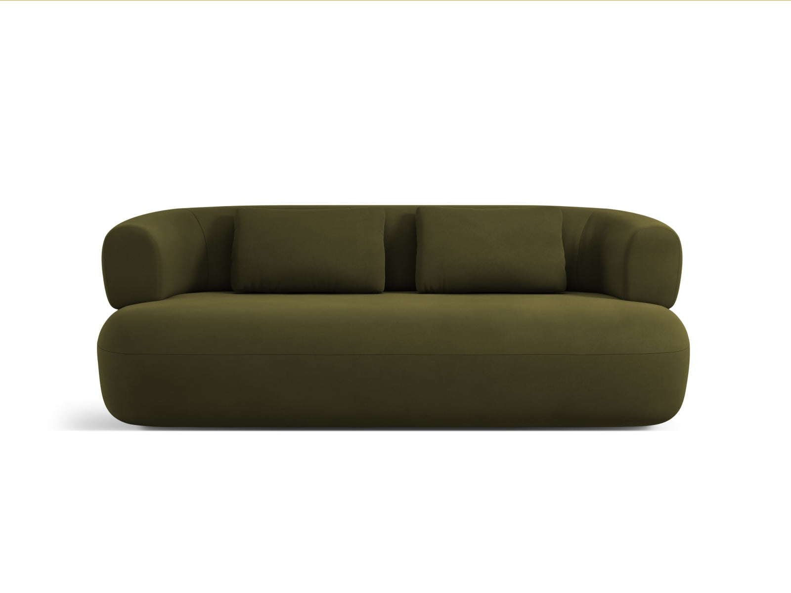 Jenny Velour Sofa 3 Sitzer in Green präsentiert im Onlineshop von KAQTU Design AG. 3er Sofa ist von Micadoni