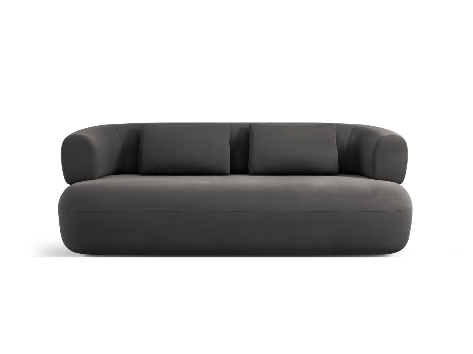 Jenny Velour Sofa 3 Sitzer in Dark Grey präsentiert im Onlineshop von KAQTU Design AG. 3er Sofa ist von Micadoni
