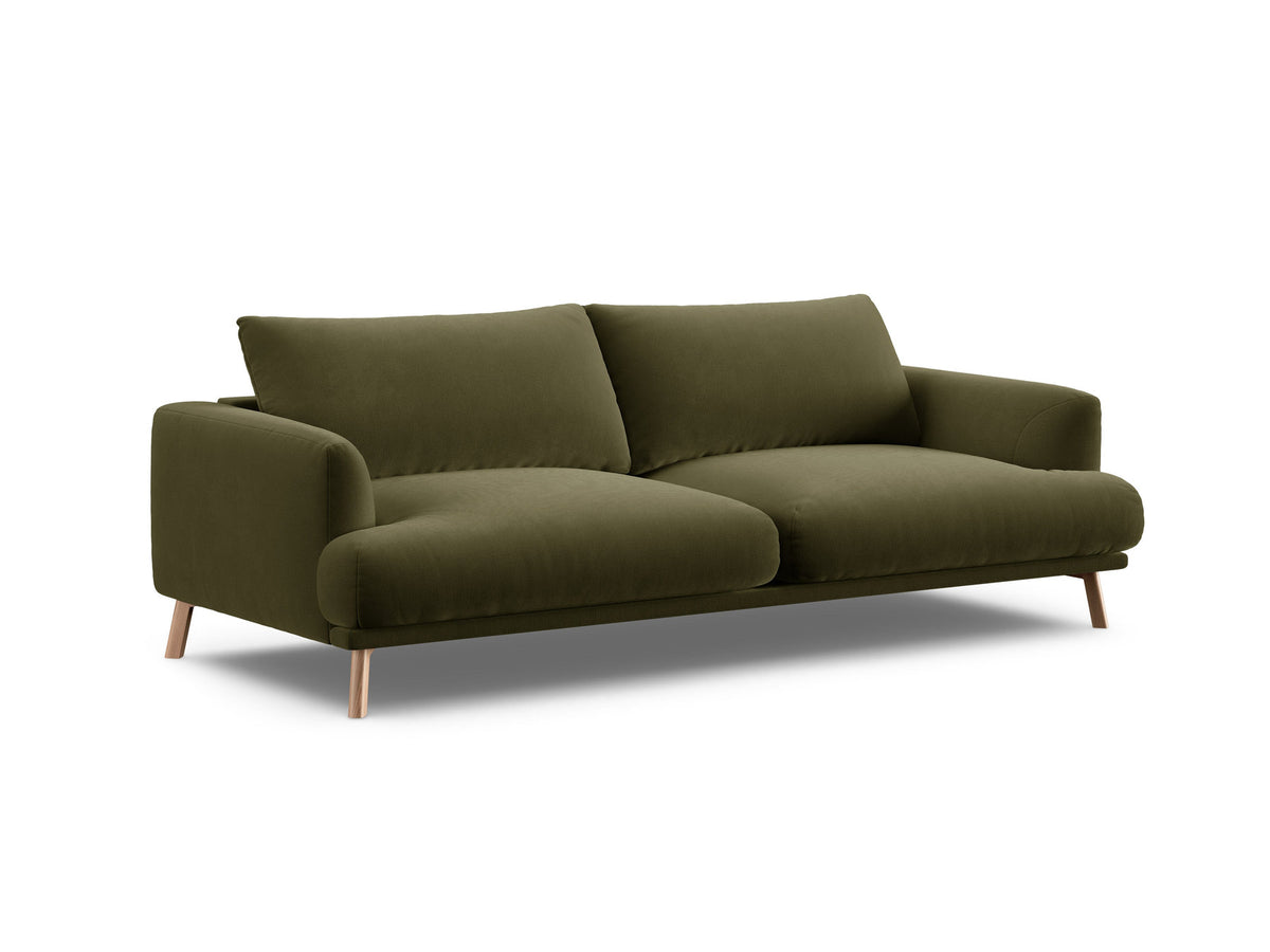 3-Sitzer Sofa Naomi in Green-Salvador präsentiert im Onlineshop von KAQTU Design AG. 3er Sofa ist von Micadoni