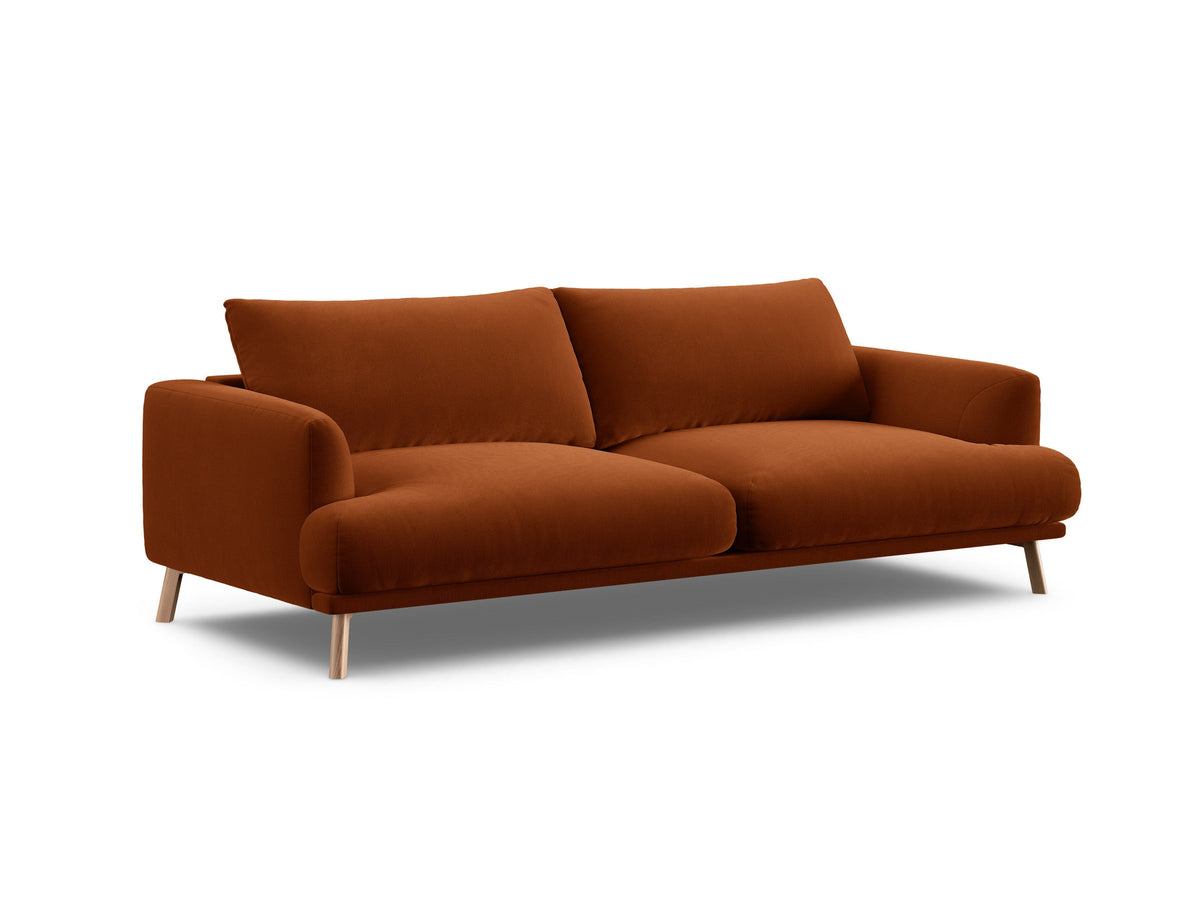 3-Sitzer Sofa Naomi in Terracotta-Salvador präsentiert im Onlineshop von KAQTU Design AG. 3er Sofa ist von Micadoni