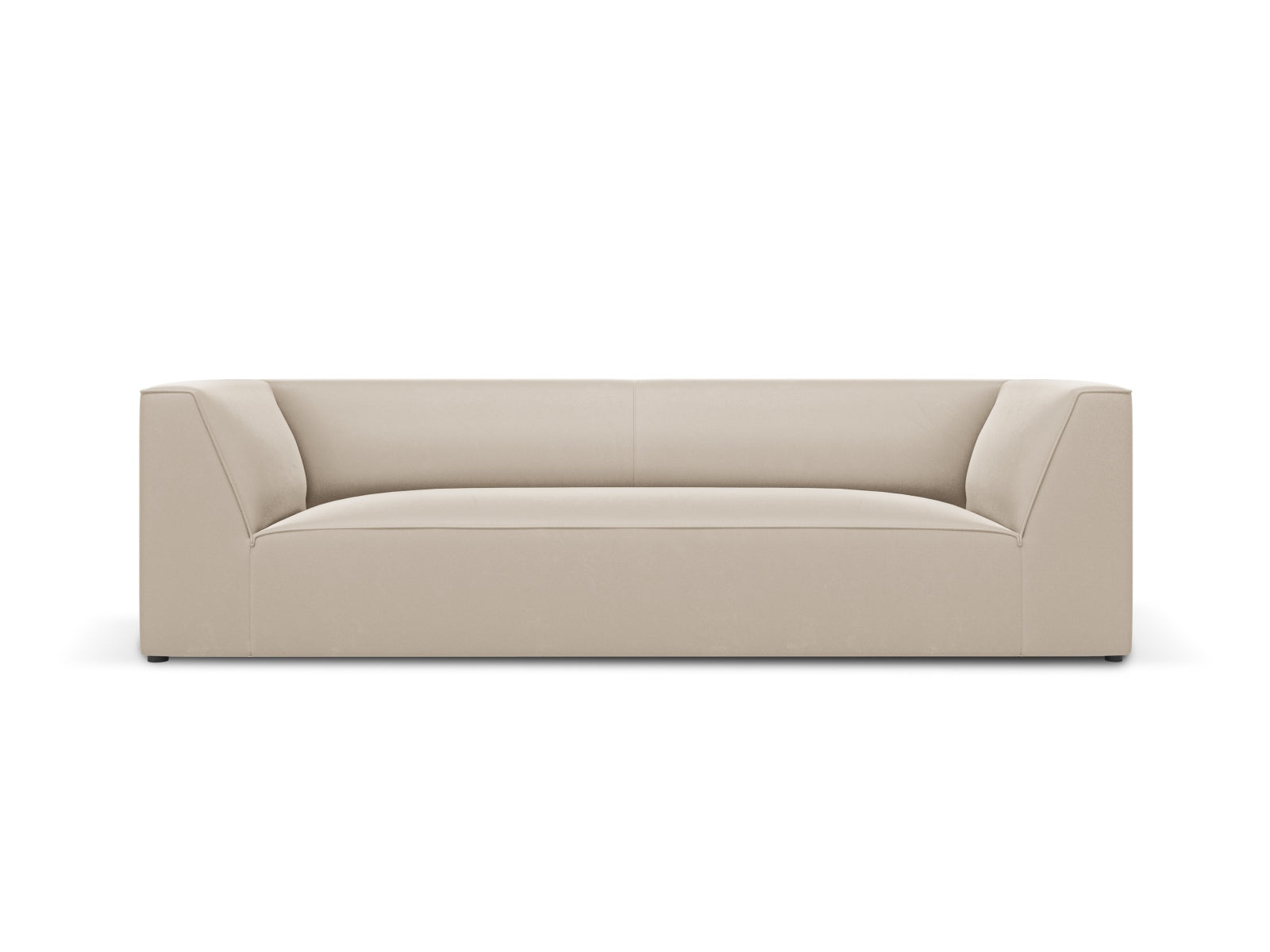 Ruby Velour Sofa 3 Sitzer in Beige präsentiert im Onlineshop von KAQTU Design AG. 3er Sofa ist von Micadoni