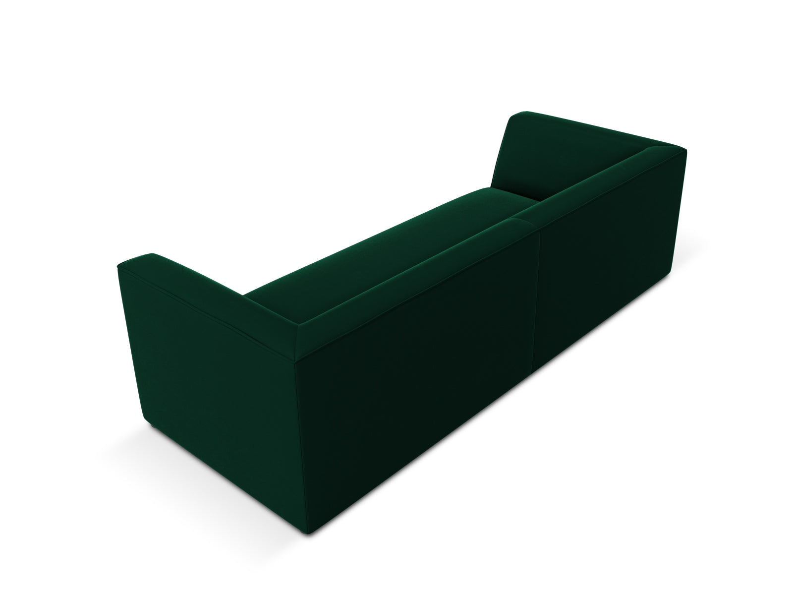 Elegantes 3-Sitzer Sofa in tiefem Ruby Velours, ideal für stilvolle Wohnräume und gesellige Abende mit Familie und Freunden.