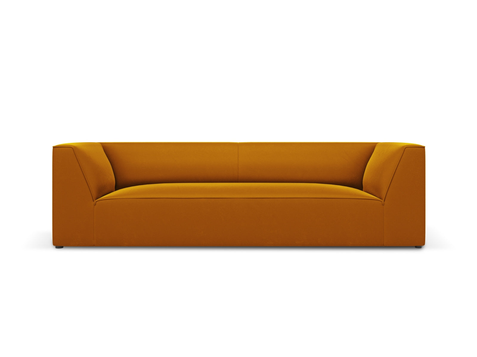 Ruby Velour Sofa 3 Sitzer in Yellow-Salvador präsentiert im Onlineshop von KAQTU Design AG. 3er Sofa ist von Micadoni