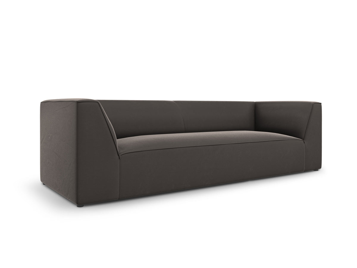 Ruby Velour Sofa 3 Sitzer in Dark Grey-Salvador präsentiert im Onlineshop von KAQTU Design AG. 3er Sofa ist von Micadoni