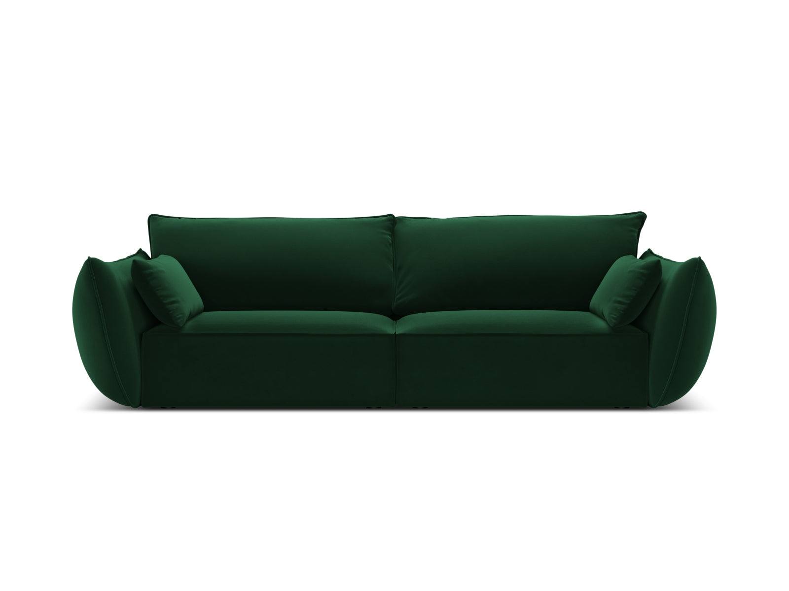 Kaelle Sofa 3 Sitzer in Bottle Green-Bluvel präsentiert im Onlineshop von KAQTU Design AG. 3er Sofa ist von Micadoni