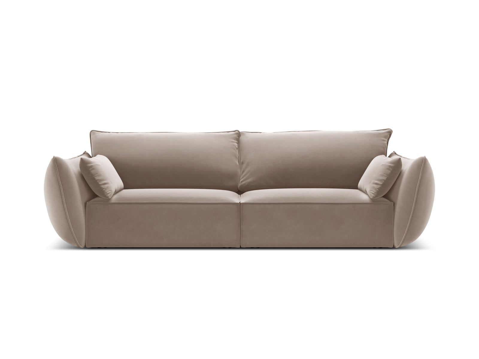 Kaelle Sofa 3 Sitzer in Cappuccino-Bluvel präsentiert im Onlineshop von KAQTU Design AG. 3er Sofa ist von Micadoni