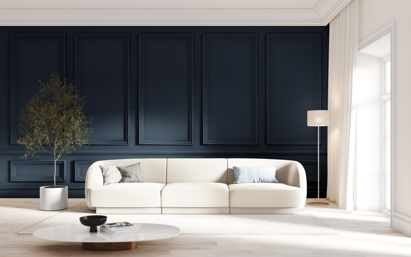 Entdecken Sie das stilvolle Miley Velour Sofa 3 Sitzer von Micadoni – Komfort und Eleganz für Ihr Zuhause in verschiedenen Farben.