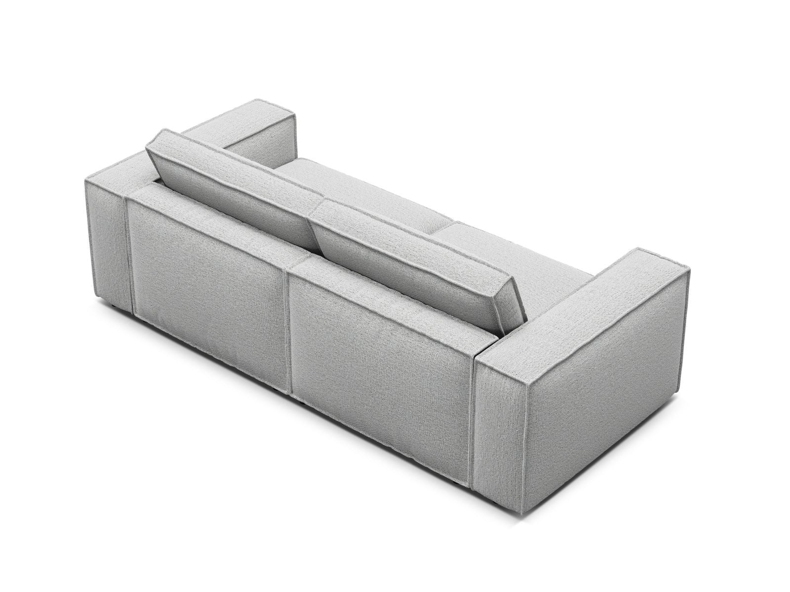 Elegantes 3-Sitzer Sofa Pola in dezentem Grau, ideal für moderne Wohnräume und entspannte Atmosphäre, erhältlich bei Micadoni.