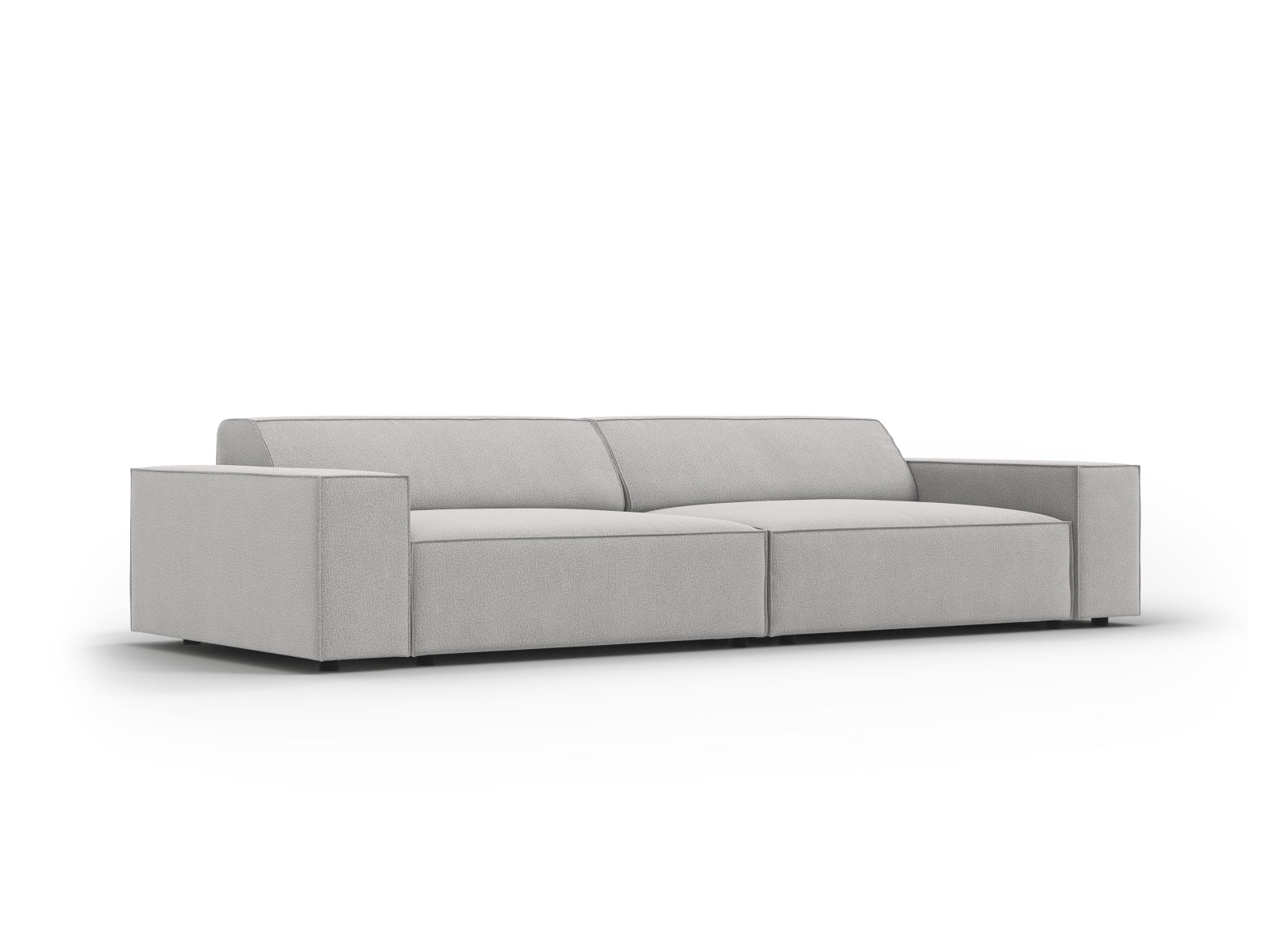 Modulares 3-Sitzer Sofa Jodie in sanftem Grau, perfekt für zeitgemäße Einrichtungen, harmonisch in einem geschmackvollen Wohnambiente.
