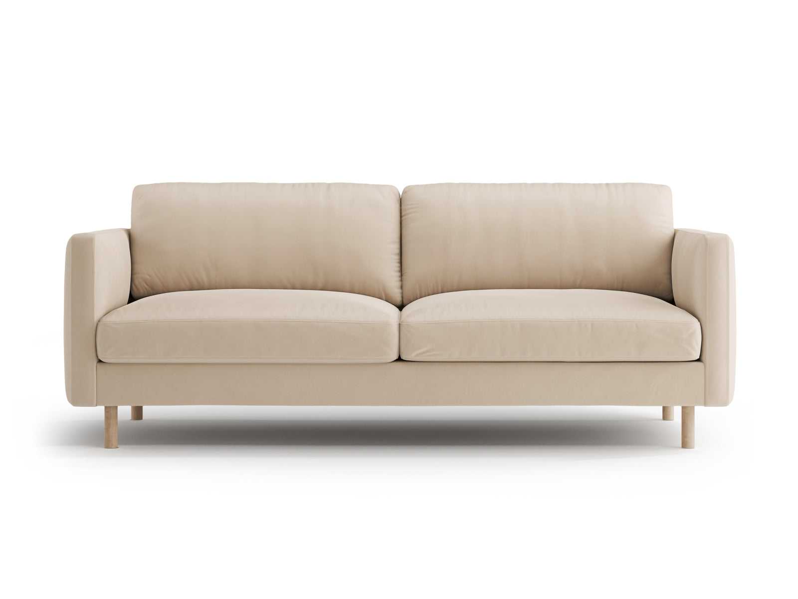 Eden Velour Sofa 3 Sitzer in Nude-Paris präsentiert im Onlineshop von KAQTU Design AG. 3er Sofa ist von Micadoni