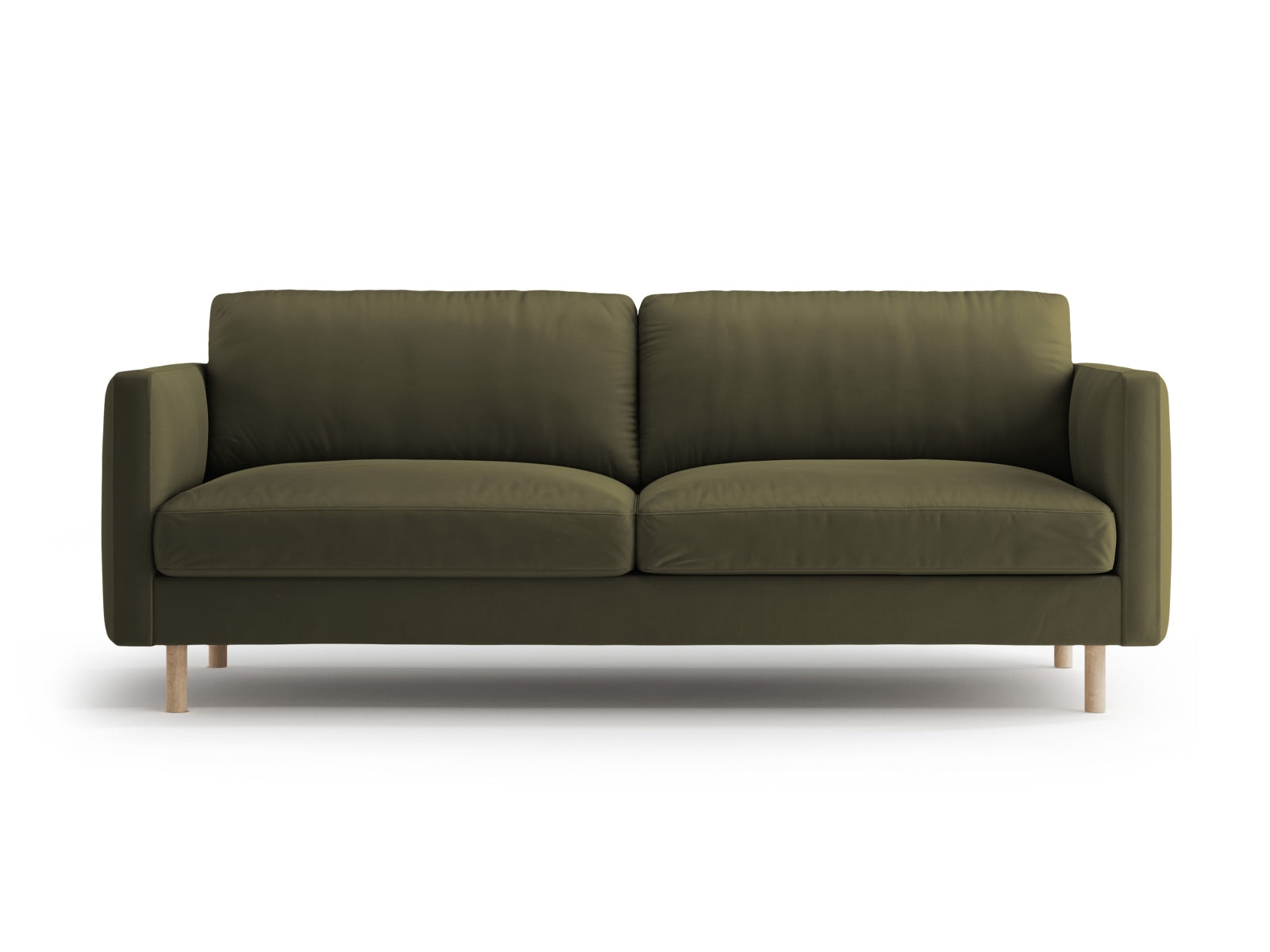 Eden Velour Sofa 3 Sitzer in Moss Green Melange präsentiert im Onlineshop von KAQTU Design AG. 3er Sofa ist von Micadoni