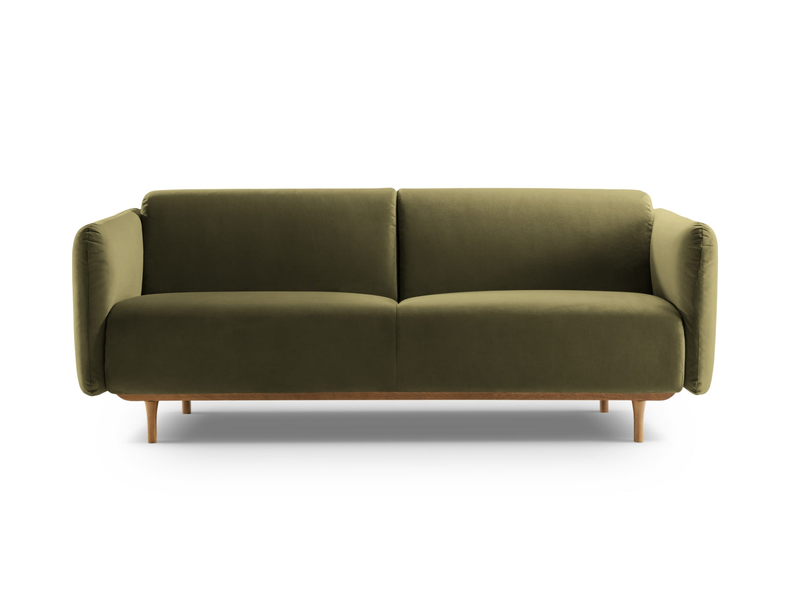 Noomi Velour Sofa 3 Sitzer in Moss Green Melange präsentiert im Onlineshop von KAQTU Design AG. 3er Sofa ist von Micadoni