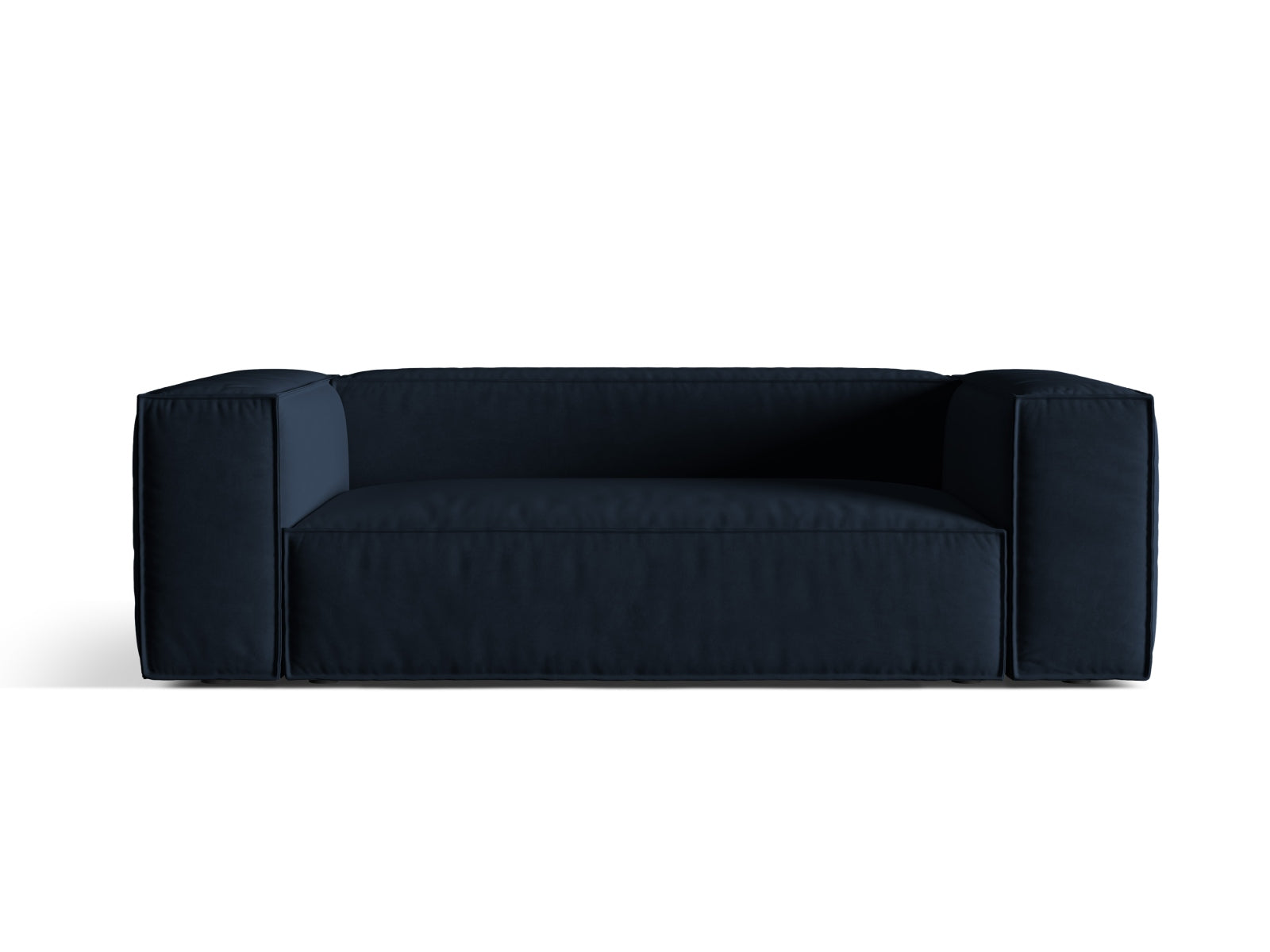 Nuria Velour Sofa 3 Sitzer in Dark Blue präsentiert im Onlineshop von KAQTU Design AG. 3er Sofa ist von Micadoni