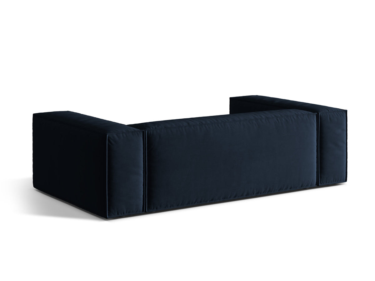 Nuria Velour Sofa 3 Sitzer in Dark Blue-Paris präsentiert im Onlineshop von KAQTU Design AG. 3er Sofa ist von Micadoni