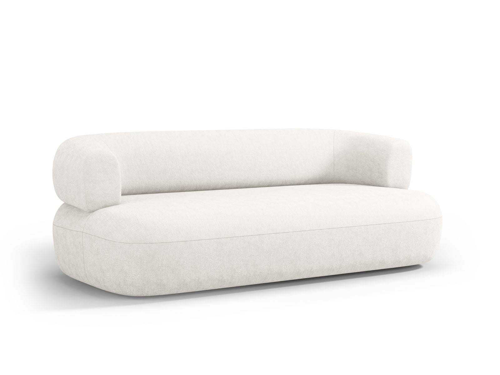 Elegantes 3-Sitzer Sofa Jenny in sanftem Beige, ideal für stilvolle Wohnräume. Komfort und Qualität vereint von Micadoni.
