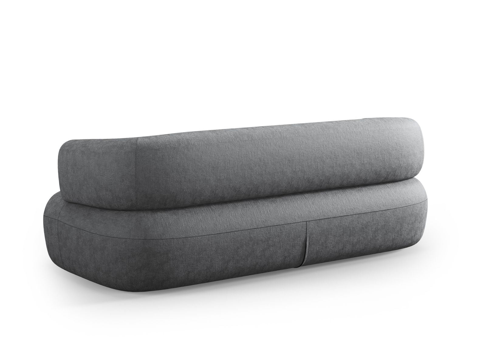 Modernes 3-Sitzer Sofa Jenny in edlem Dunkelgrau, perfekt für gemütliche Wohnzimmer und stilvolle Einrichtungsideen.