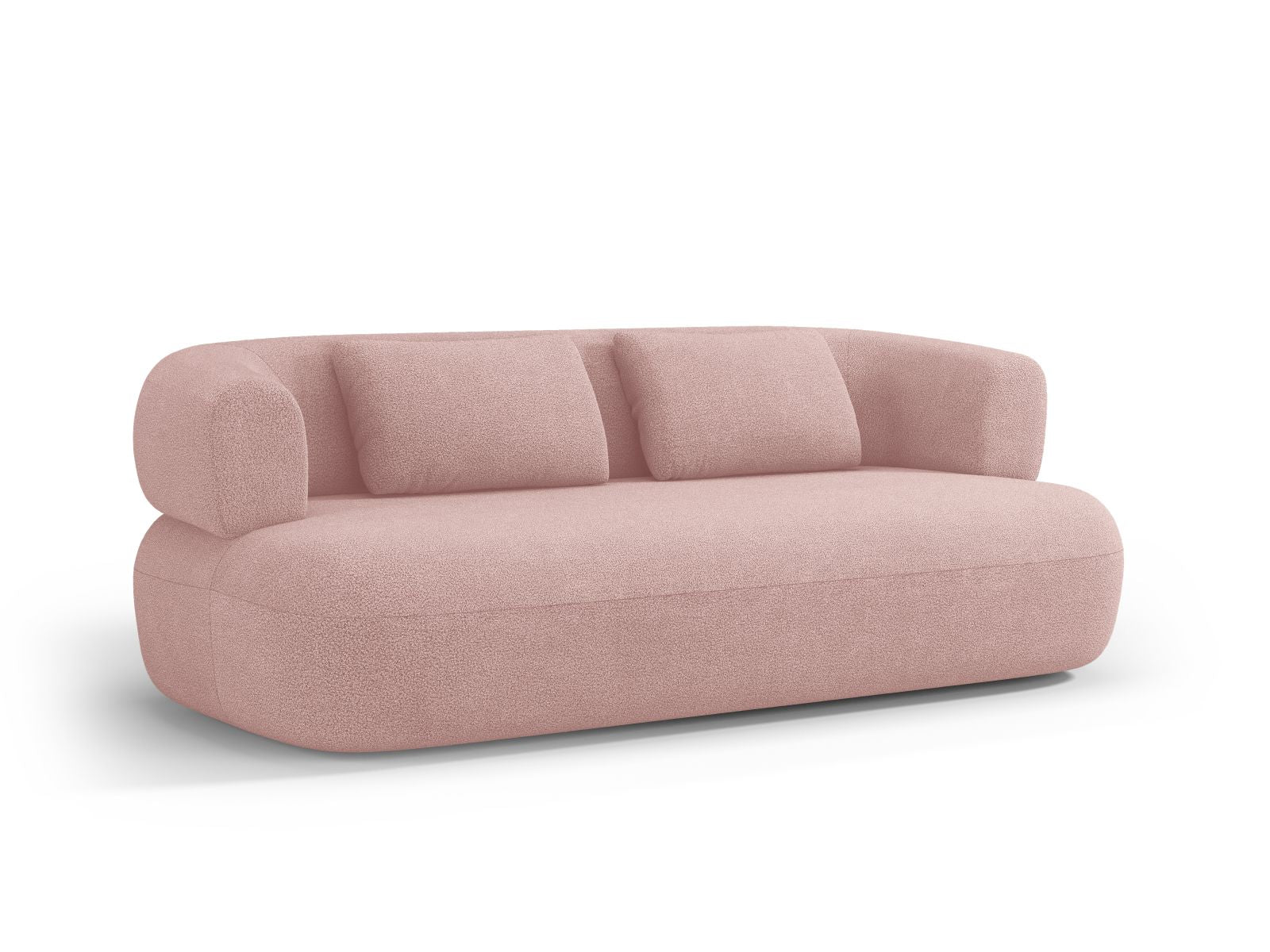 Elegantes 3-Sitzer Sofa Jenny in sanftem Powder Pink, ideal für stilvolle Wohnräume. Hochwertige Verarbeitung von Micadoni.