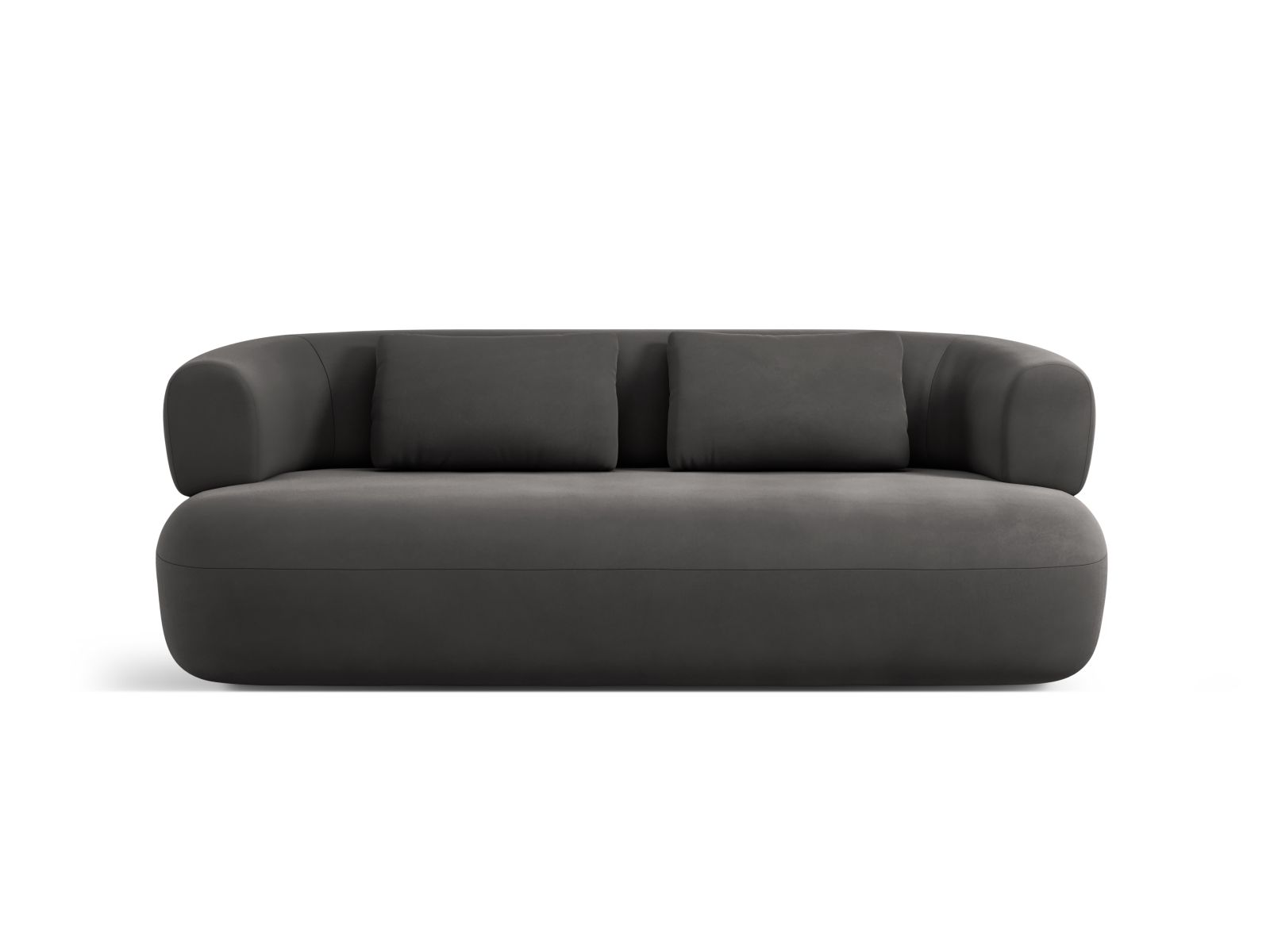 3-Sitzer Sofa Jenny in Dark Grey-Salvador präsentiert im Onlineshop von KAQTU Design AG. 3er Sofa ist von Micadoni