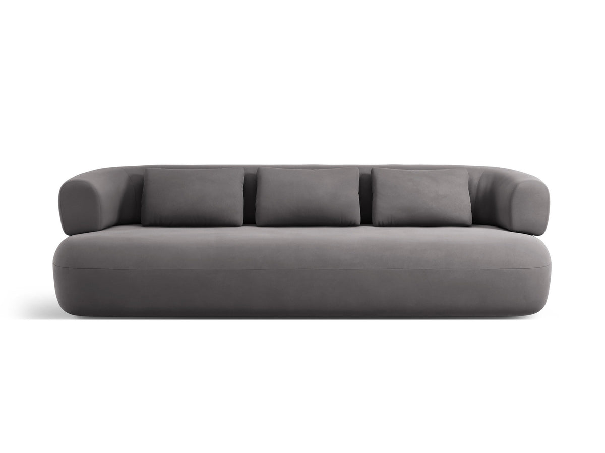 3-Sitzer Sofa Jenny in Dark Grey-Salvador präsentiert im Onlineshop von KAQTU Design AG. 3er Sofa ist von Micadoni
