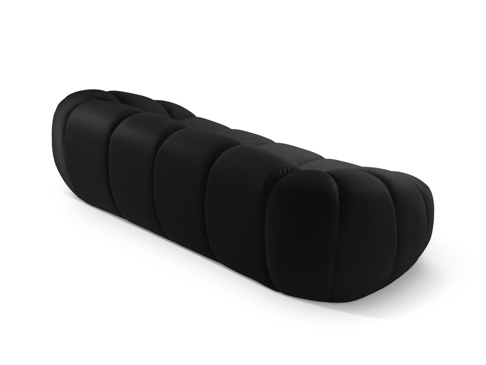 Elegantes 3-Sitzer Sofa Diana von Micadoni, aus weichem Velours, ideal für stilvolle Wohnräume und gemütliche Abende.